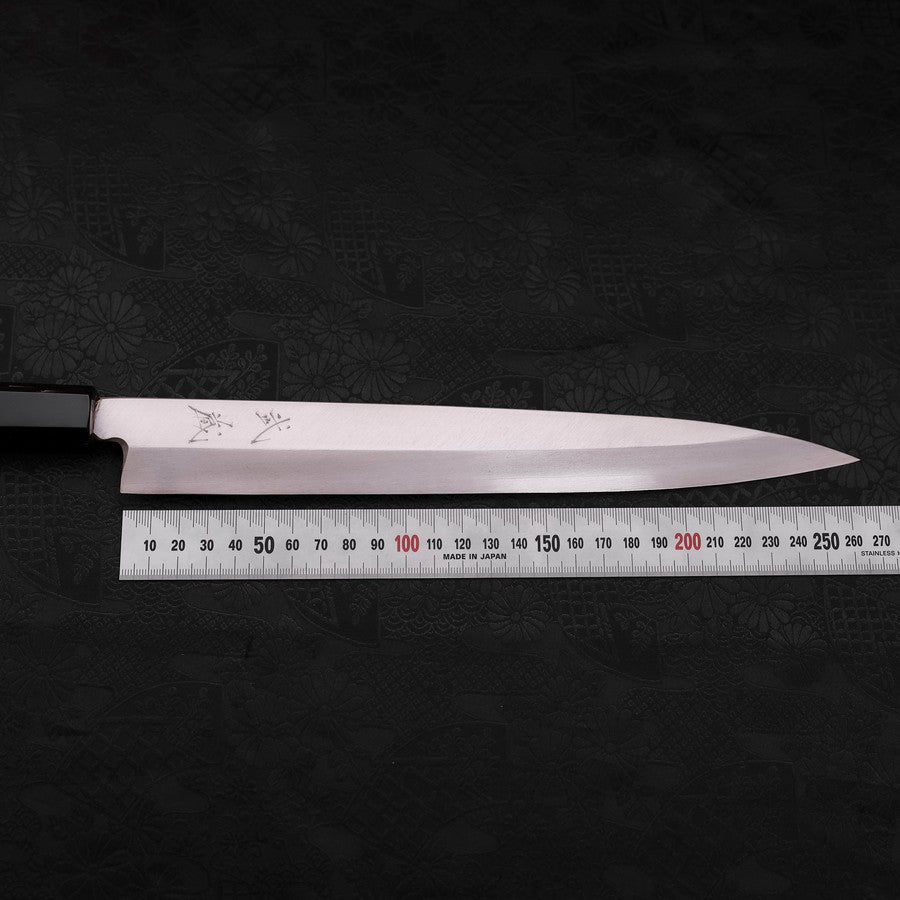 Premium Yanagiba Sushi Knife - 270mm Silver Steel #3 Kasumi Buffalo Teak Handle - Professional Japanese Sushi & Sashimi Chef Knife for Home Kitchens & Restaurants