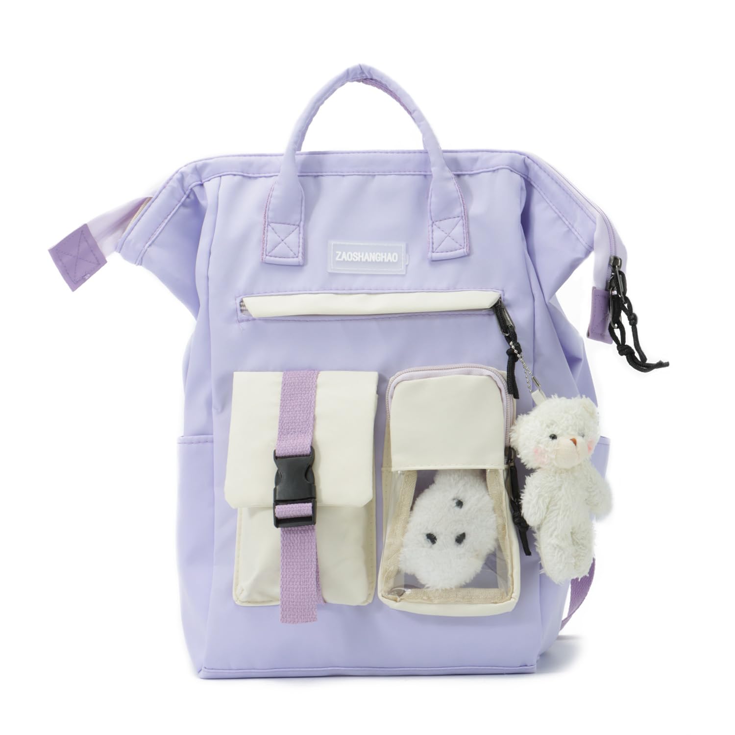 Cute Kawaii Backpack for Teenage Girls - Stylish School Book Bag with Pins & Accessories | Perfect for School, College, Travel & Everyday Use
