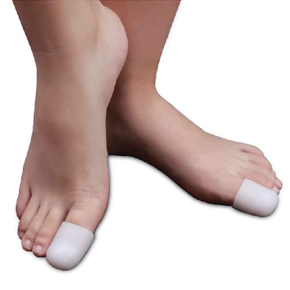 5 Pairs Breathable Silicone Gel Toe Caps for Ingrown Toenails - Big Toe Protector Pads & Sleeves for Pain Relief & Comfort (Ideal for Running, Hiking & Daily Wear)