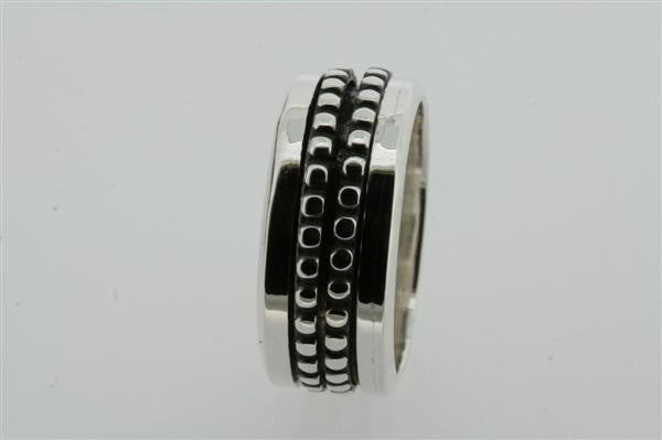 Double Dot Spinner Ring for Anxiety Relief - Fidget Jewelry for Stress & Focus - Unisex Spinner Band for Adults & Teens - Perfect for Office, School, and Meditation