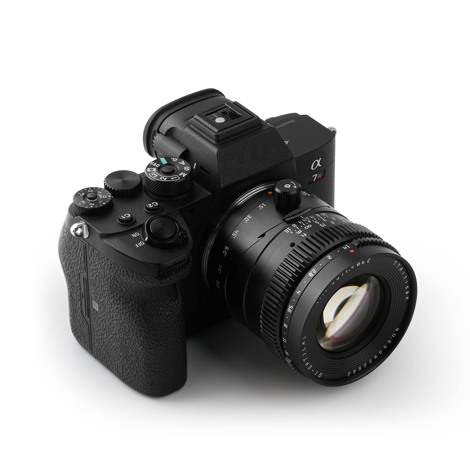 TTartisan TILT 50mm f1.4 APS-C Manual Focus Lens for Sony E Mount - Compatible with A7, A7II, A7R, A7S, A6000, ZV-E10, NEX Cameras - Perfect for Portrait, Street & Low Light Photography - Canadian Warranty Included