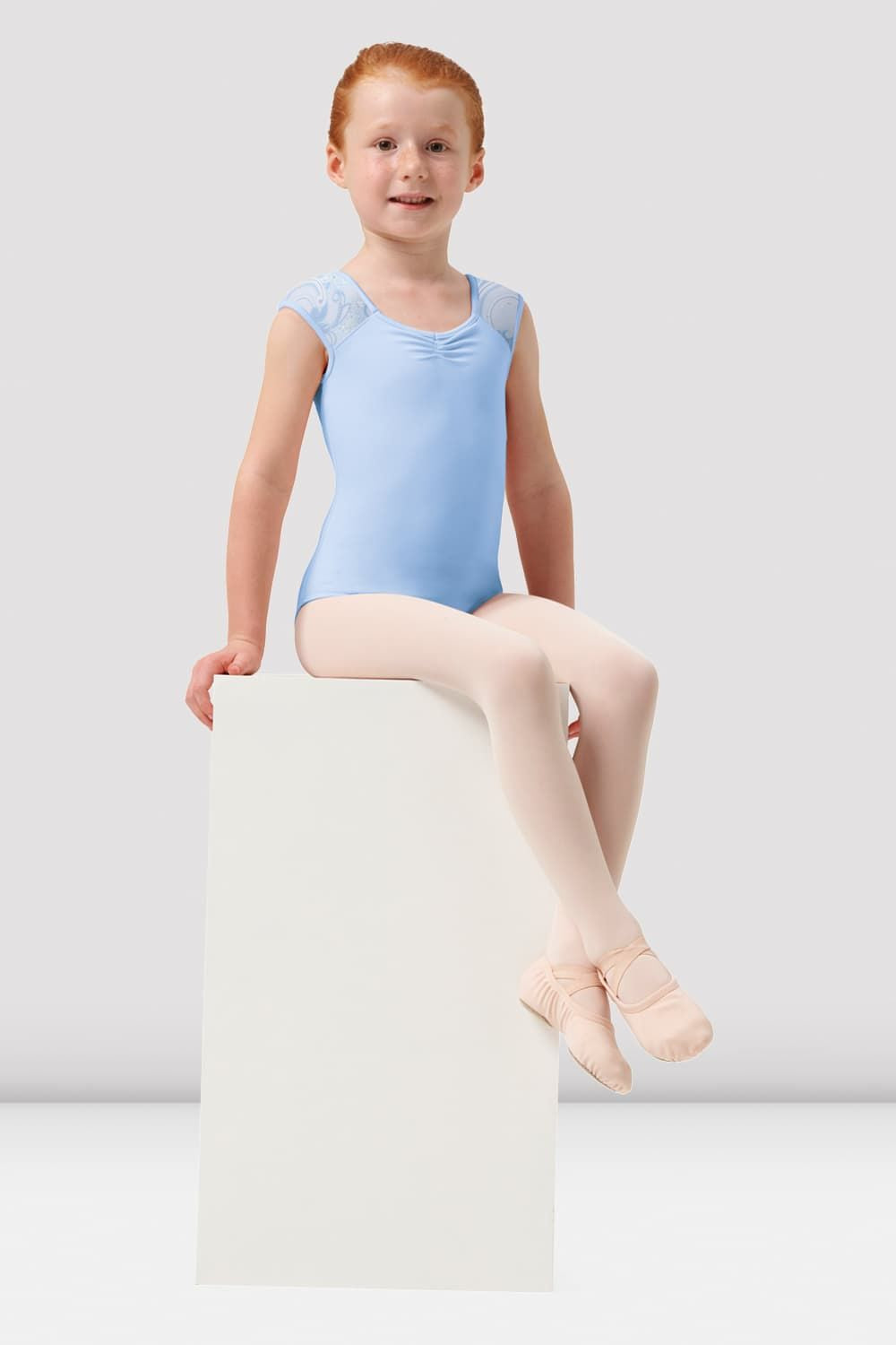 Girls Mirella Paisley Cap Sleeve Leotard - Dance Gymnastics Ballet Practice Wear for Toddler & Kids