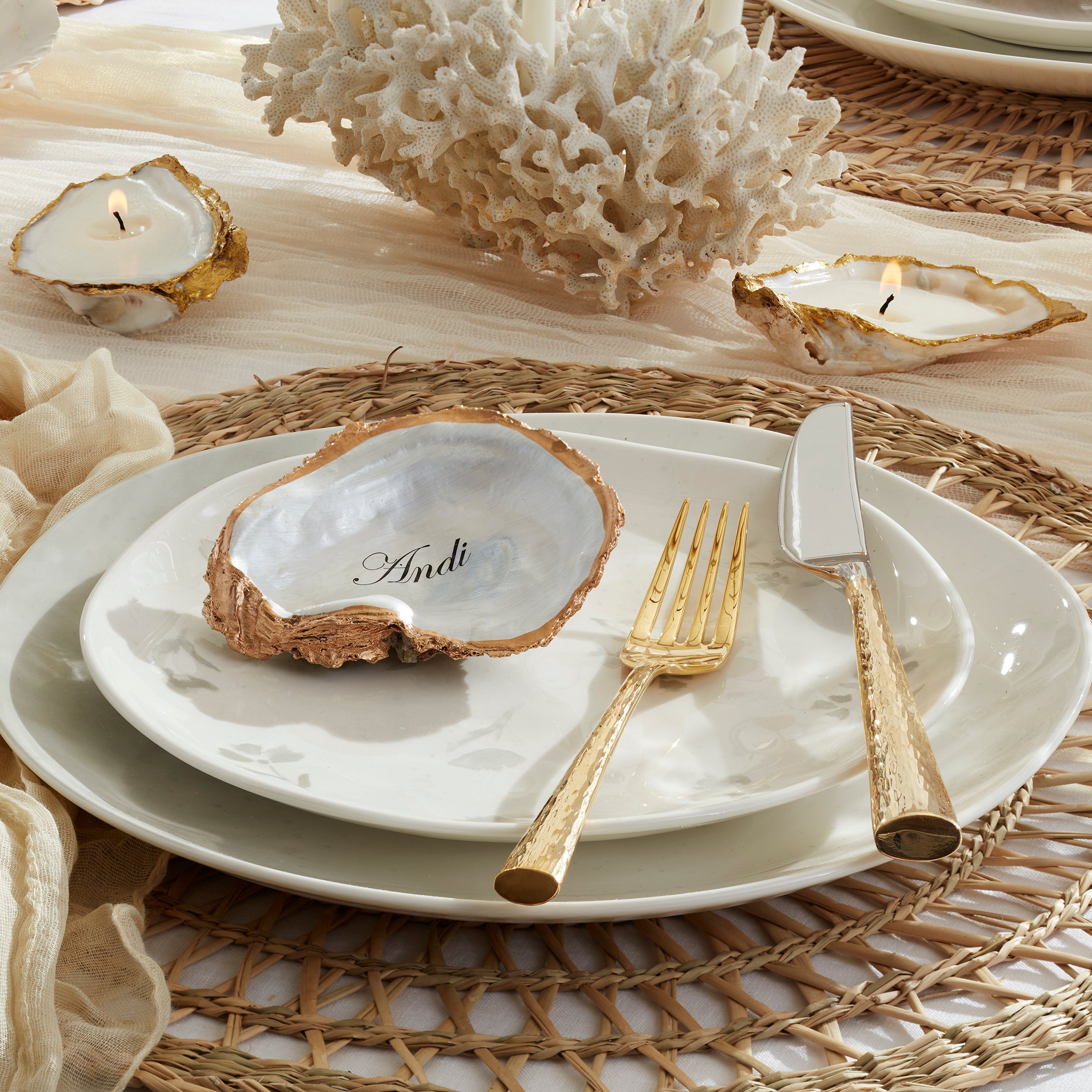 Imperial Caviar Gold 5-Piece Dinnerware Set - Elegant Fine Dining Tableware for Formal Occasions & Special Events