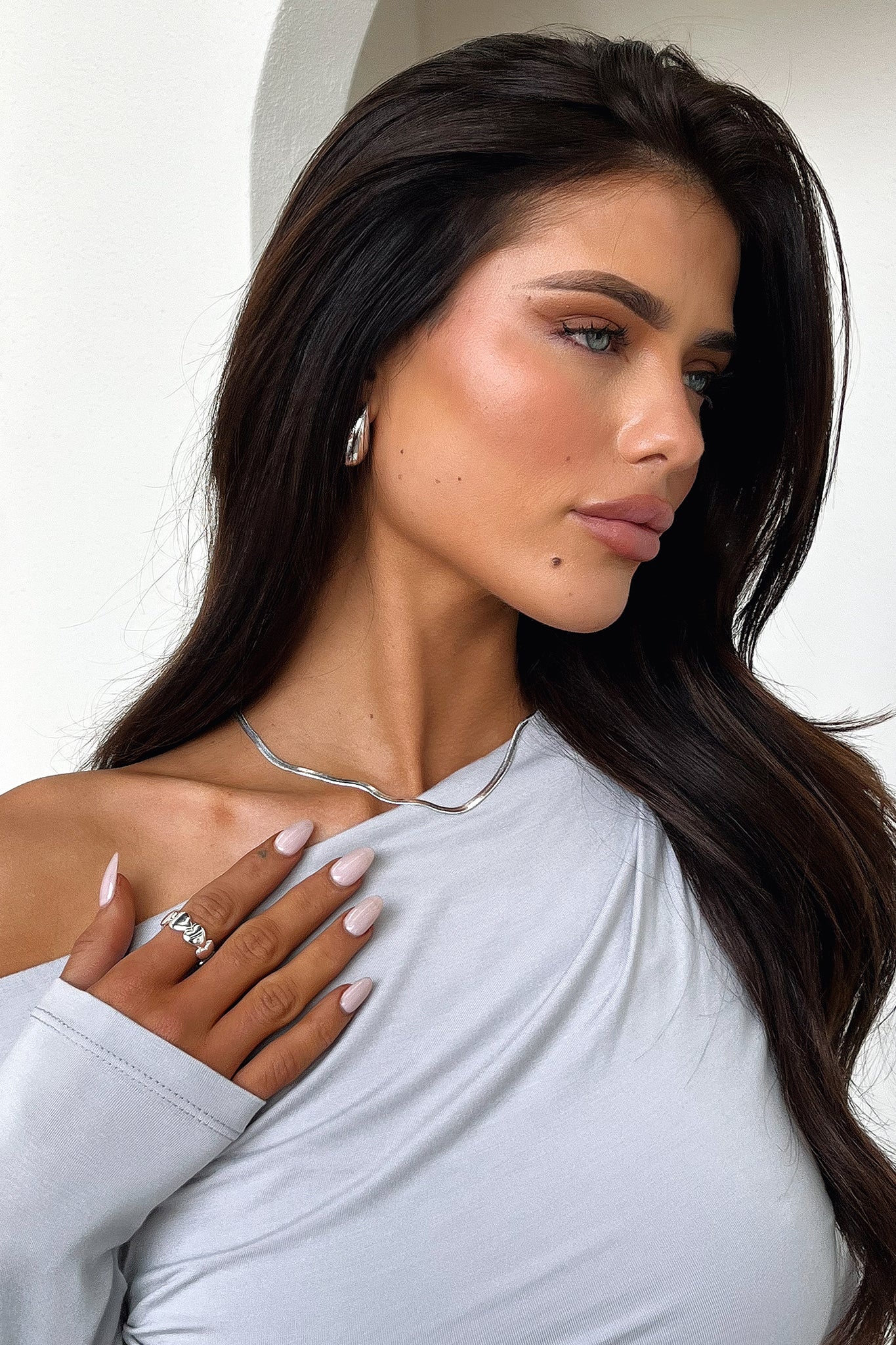 Imelda Silver Snake Chain Bracelet for Women - Trendy Layered Jewelry for Casual & Party Wear