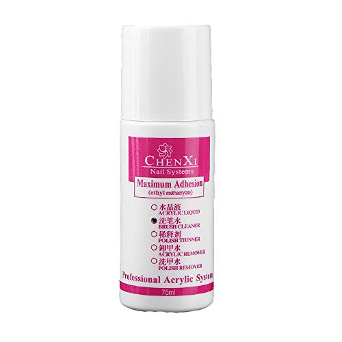 QICHA 75ml UV Gel Polish Acrylic Remover & Brush Cleaner Liquid - Professional Nail Art Tool for Salon & Home Manicure