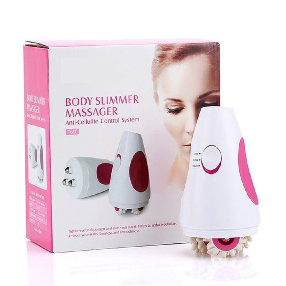 Handheld Massage Roller for Weight Loss - Abdominal & Full Body Slimming Tool - Portable White Massager for Home Gym & Relaxation - Perfect for Post-Workout Recovery & Stress Relief