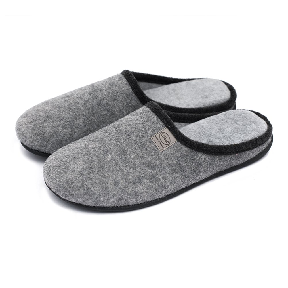Happy Lily Men's Slip-On Slippers - Anti-Slip Memory Foam House Shoes for Winter - Comfortable Indoor Mule Sandals for Home, Office & Relaxation