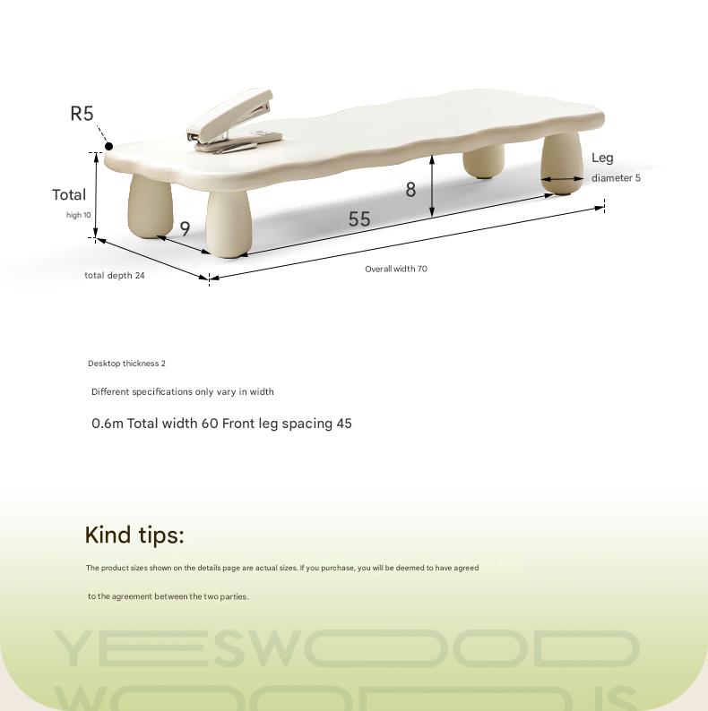 Premium Birch Solid Wood Computer Stand with Storage Shelf - Ergonomic Laptop & Monitor Riser for Home Office Desk Organization