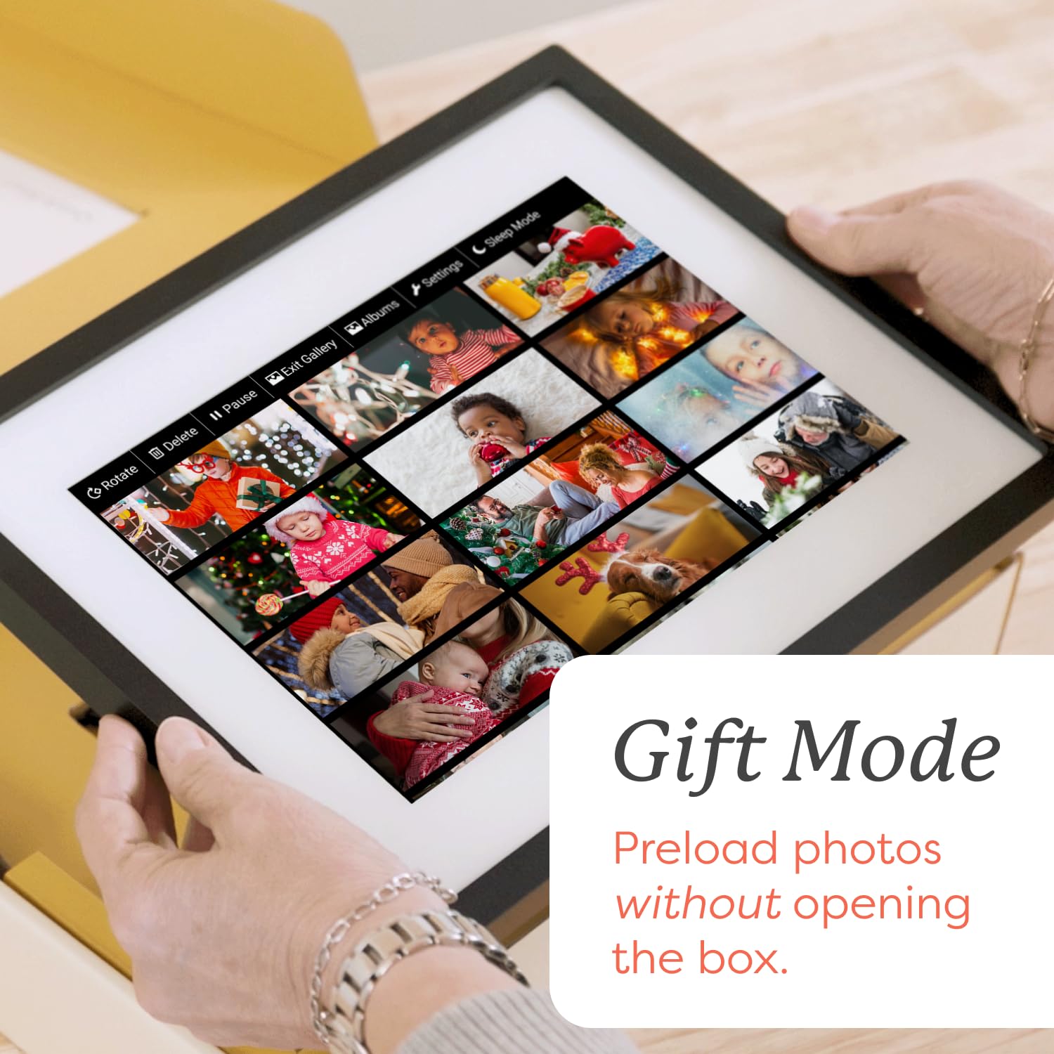 Skylight Frame – 10 Inch WiFi Digital Picture Frame with Touch Screen, Easy Setup & Customer Support | Perfect Photo Gift for Parents, Grandparents | Display Family Memories in Living Room, Bedroom, or Office