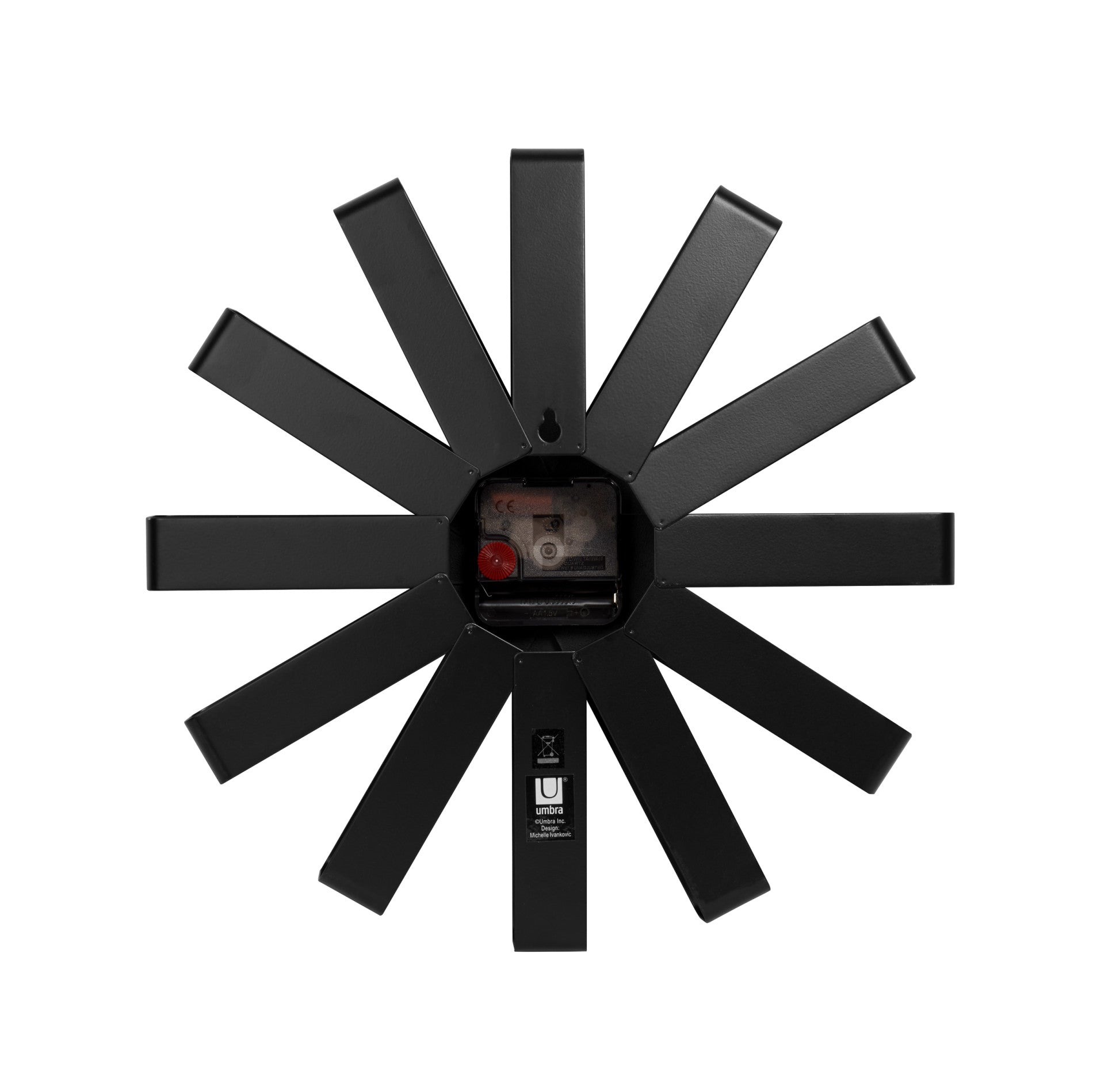 Elegant Ribbon Wall Clock - Decorative Silent Non-Ticking Clock for Living Room, Bedroom, Office - Perfect Home Decor Gift for Housewarming, Birthday, Christmas