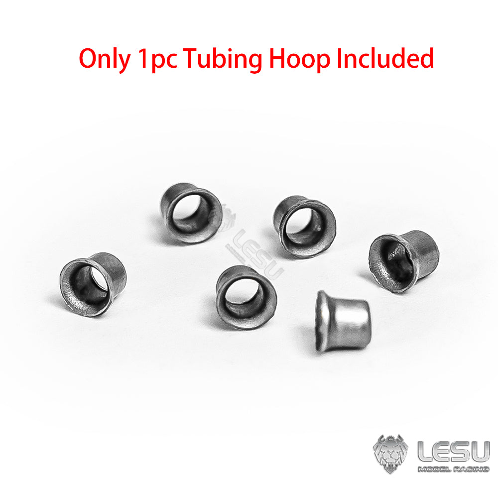 3x2mm & 2x1mm Metal Tubing Hoops - Oil Tube Clamps for 1/14 Scale RC Hydraulic Excavator Loader - Durable Construction Vehicle Accessories - Perfect for RC Model Building and Radio Control Construction Projects