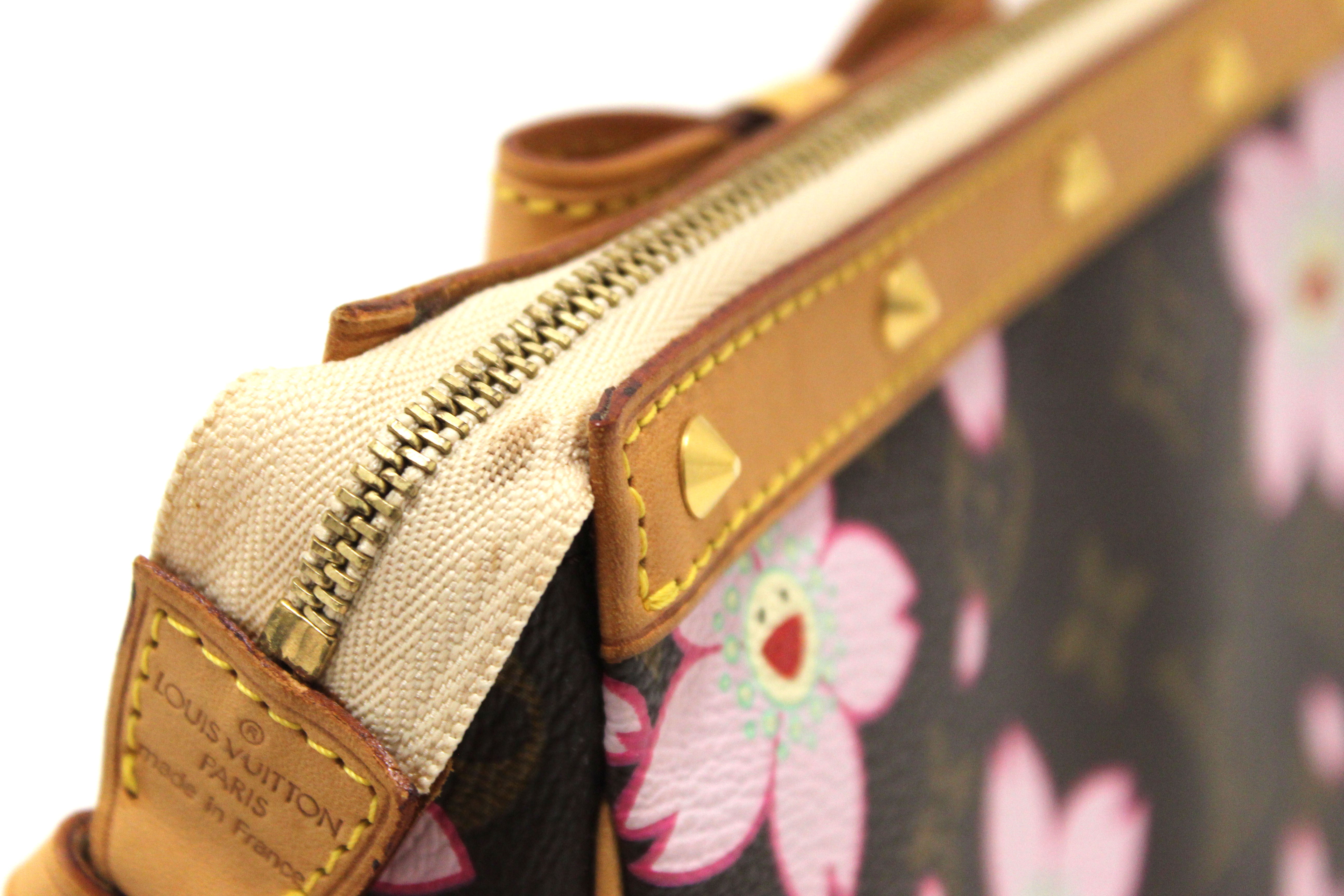 Authentic Louis Vuitton Limited Edition Cherry Blossom Pochette Pouch - Women's Luxury Shoulder Bag for Evening Parties & Special Occasions