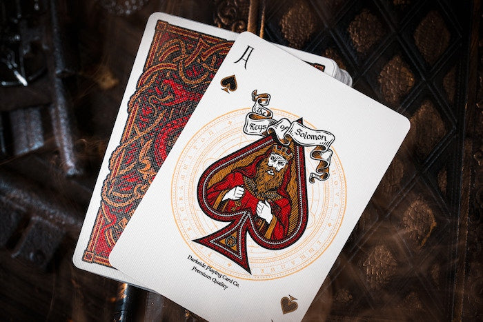 The Keys of Solomon Blood Pact Playing Cards - Occult Tarot Deck for Divination, Magic Rituals & Collectors | Perfect for Gothic Games, Spell Casting & Mystic Gatherings
