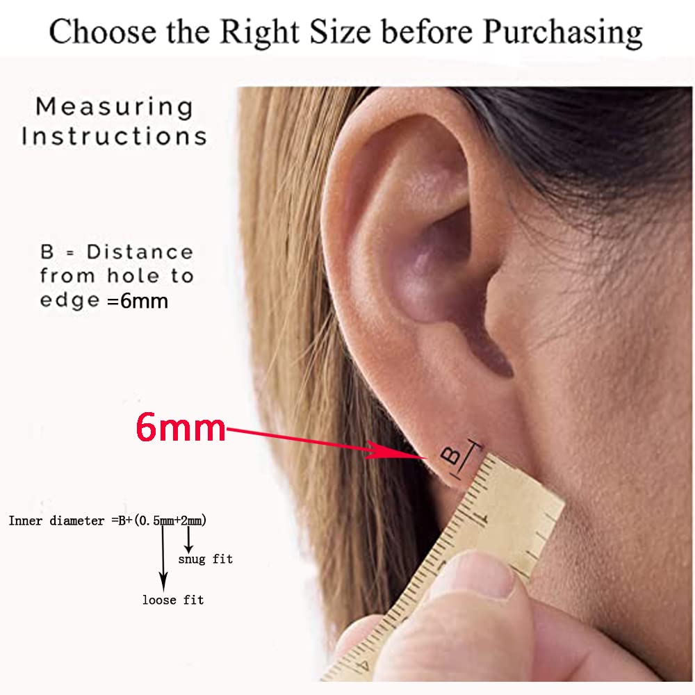 316L Surgical Stainless Steel Huggie Hoop Earrings - 6mm 8mm 10mm 11mm 12mm 14mm Hypoallergenic Cartilage Helix Earrings - Hinged Sleeper Hoops for Men & Women - Perfect for Daily Wear, Work, Parties and Gifts