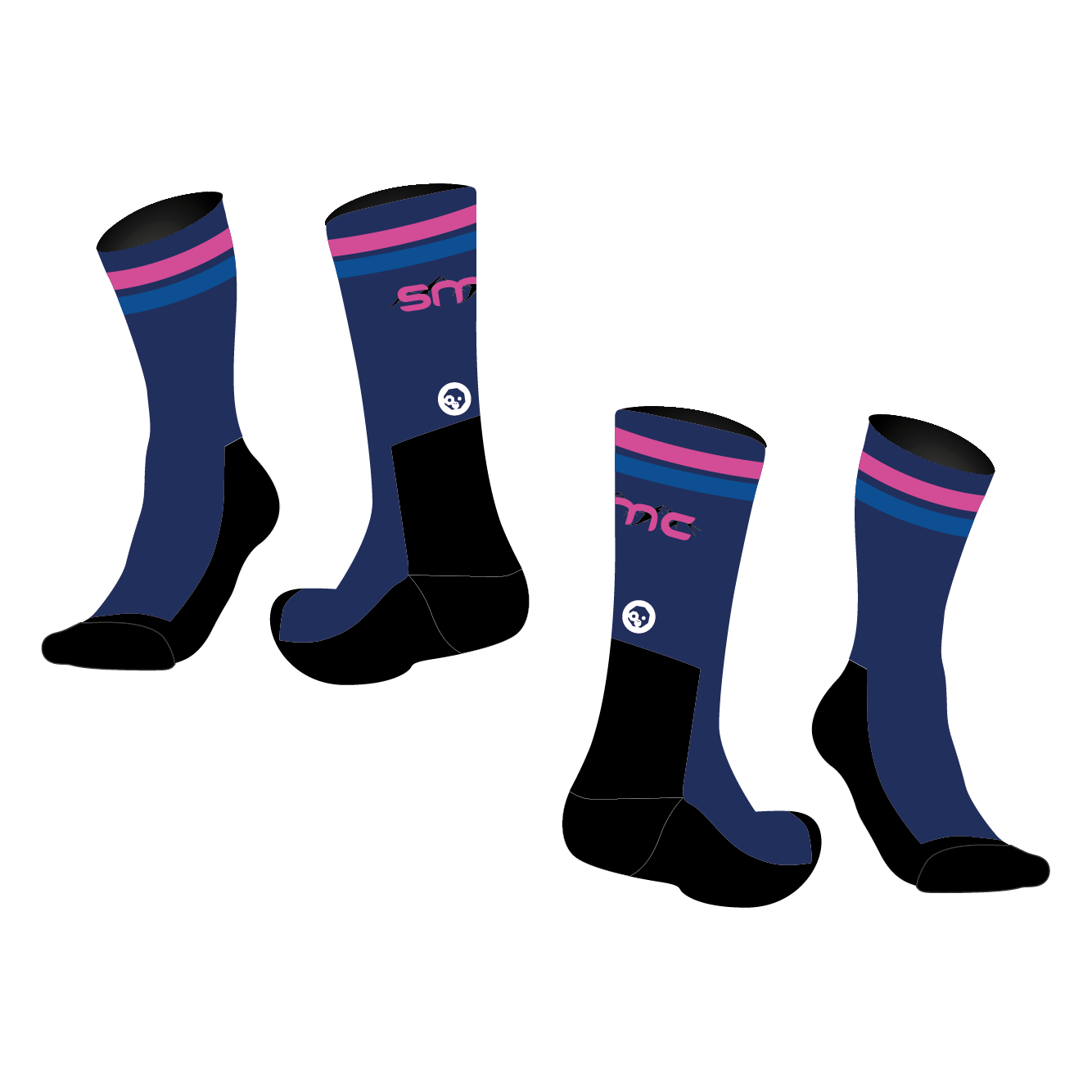 Breathable Comfort SMC Regular Socks for Men & Women - Perfect for Running, Hiking & Everyday Wear