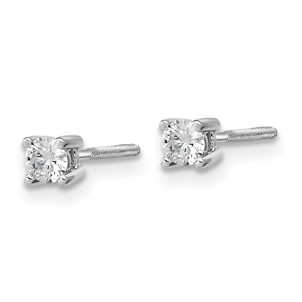 14K Gold Round Cut Lab Grown Diamond Stud Earrings for Women - Hypoallergenic Fine Jewelry Gift for Anniversary, Birthday & Special Occasions