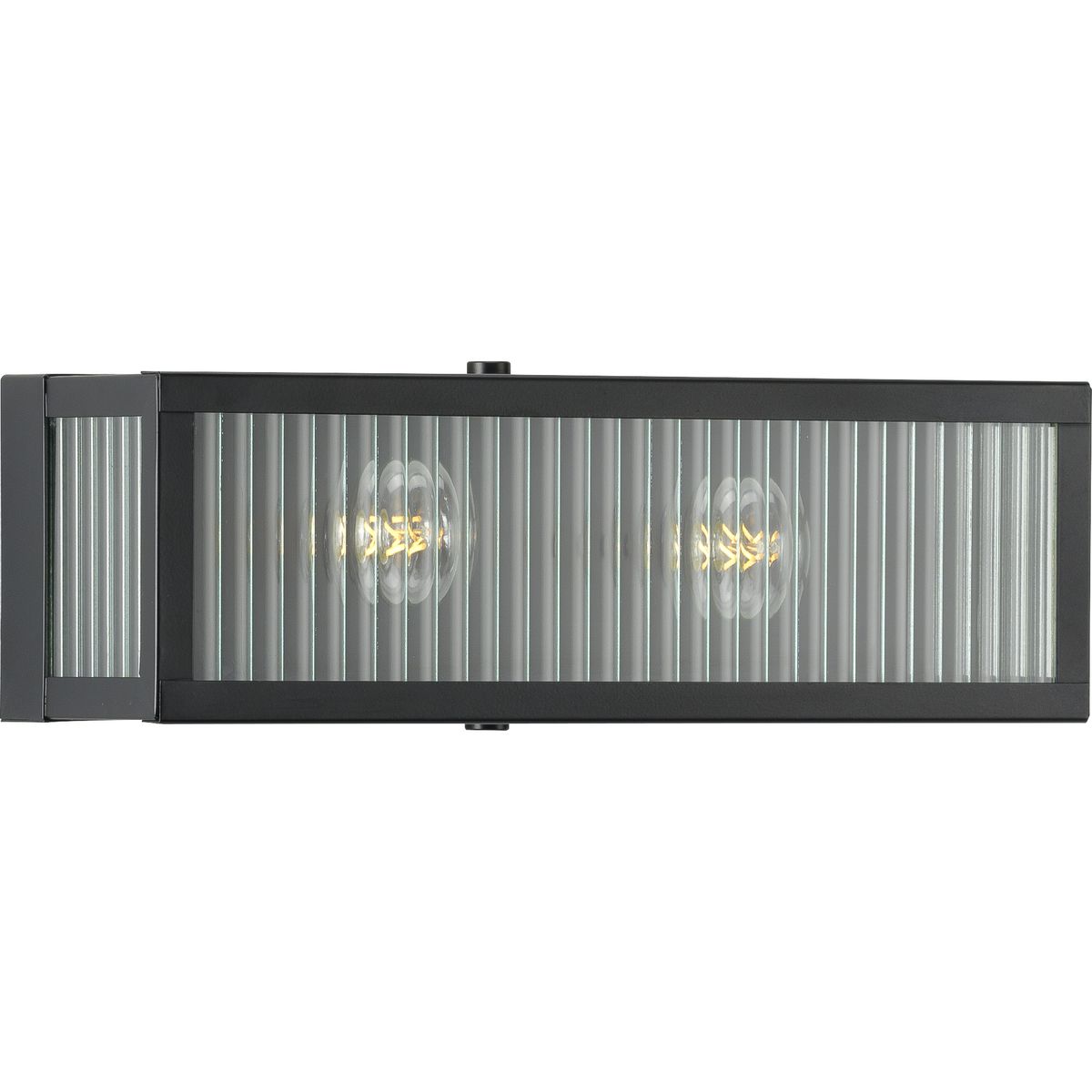 Dwyer Collection 2-Light Clear Ribbed Glass Bathroom Vanity Light - Perfect for Modern Bathrooms, Powder Rooms & Dressing Areas