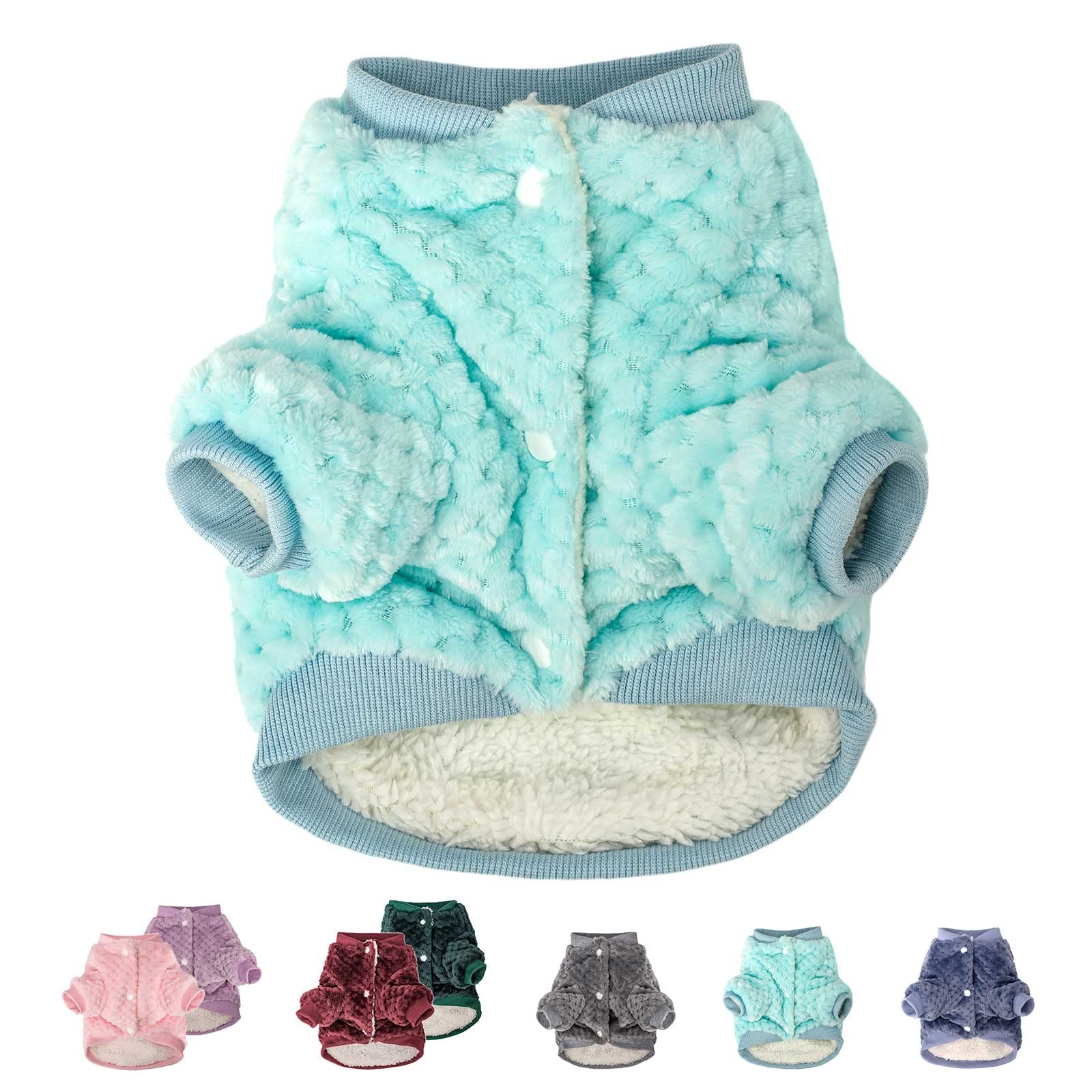 MOIRIG Warm & Soft Dog Sweater for Small, Medium & Large Dogs - Cozy Winter Pet Coat for Puppies, Cats, Boys & Girls - Christmas Dog Shirt (X-Large, Blue) - Perfect for Indoor/Outdoor Winter Walks & Holiday Photos