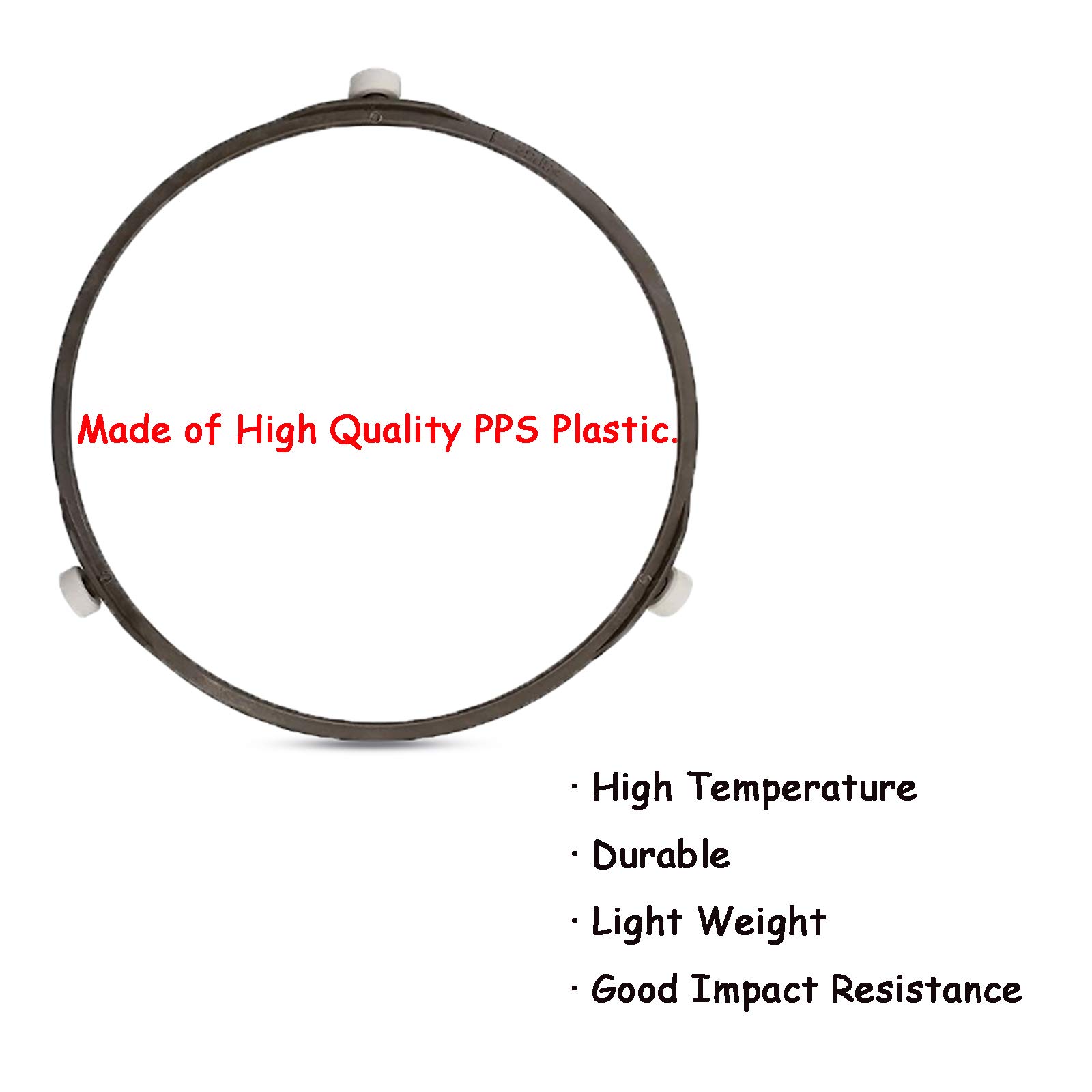 WAFJAMF 7-Inch Microwave Turntable Ring – Replacement Microwave Oven Tray Rotating Roller Support Ring for Glass Plate – 0.6-Inch Height (Small, 2-Pack) – Perfect for Easy Microwave Turntable Repair & Maintenance