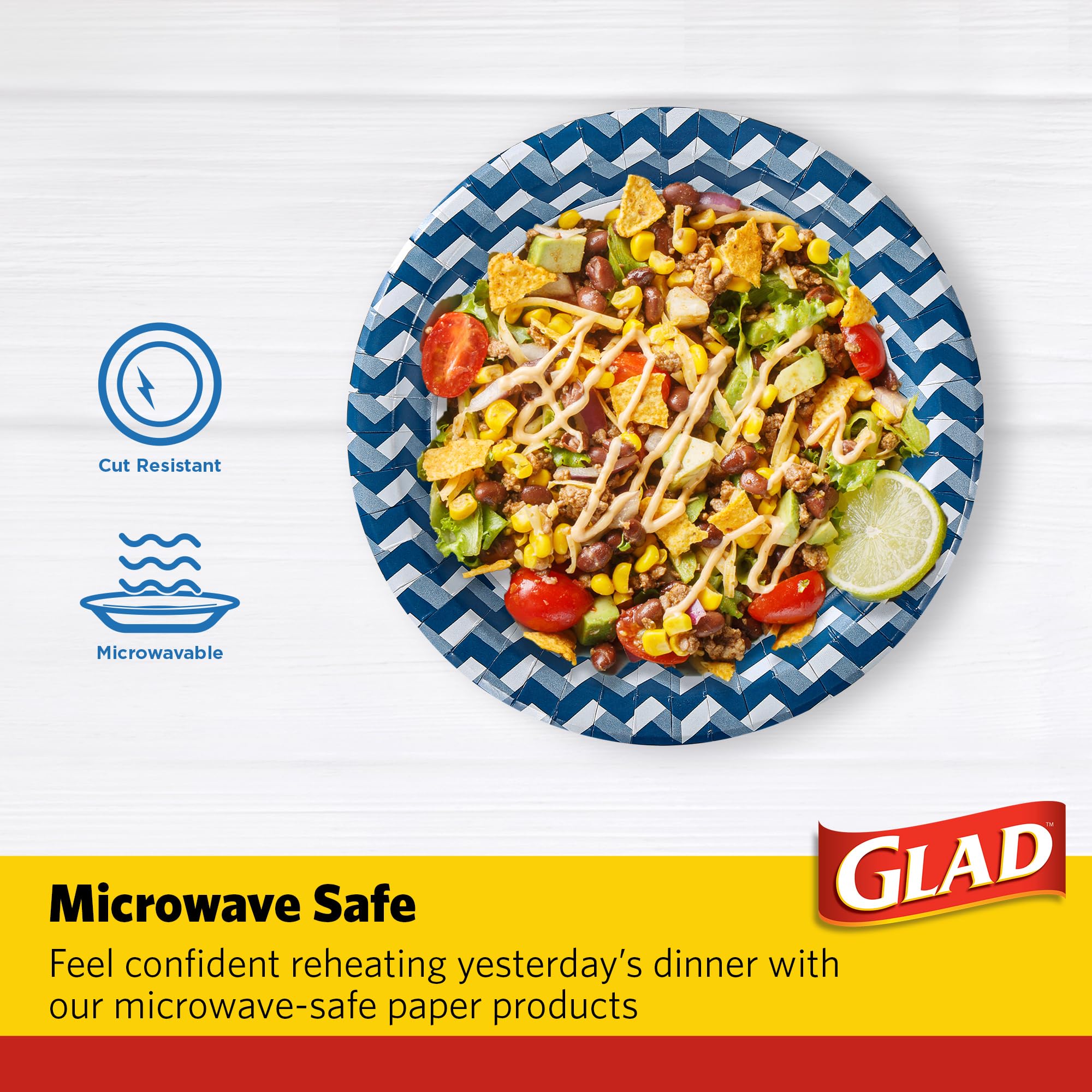 Glad Everyday Disposable Paper Plates 10