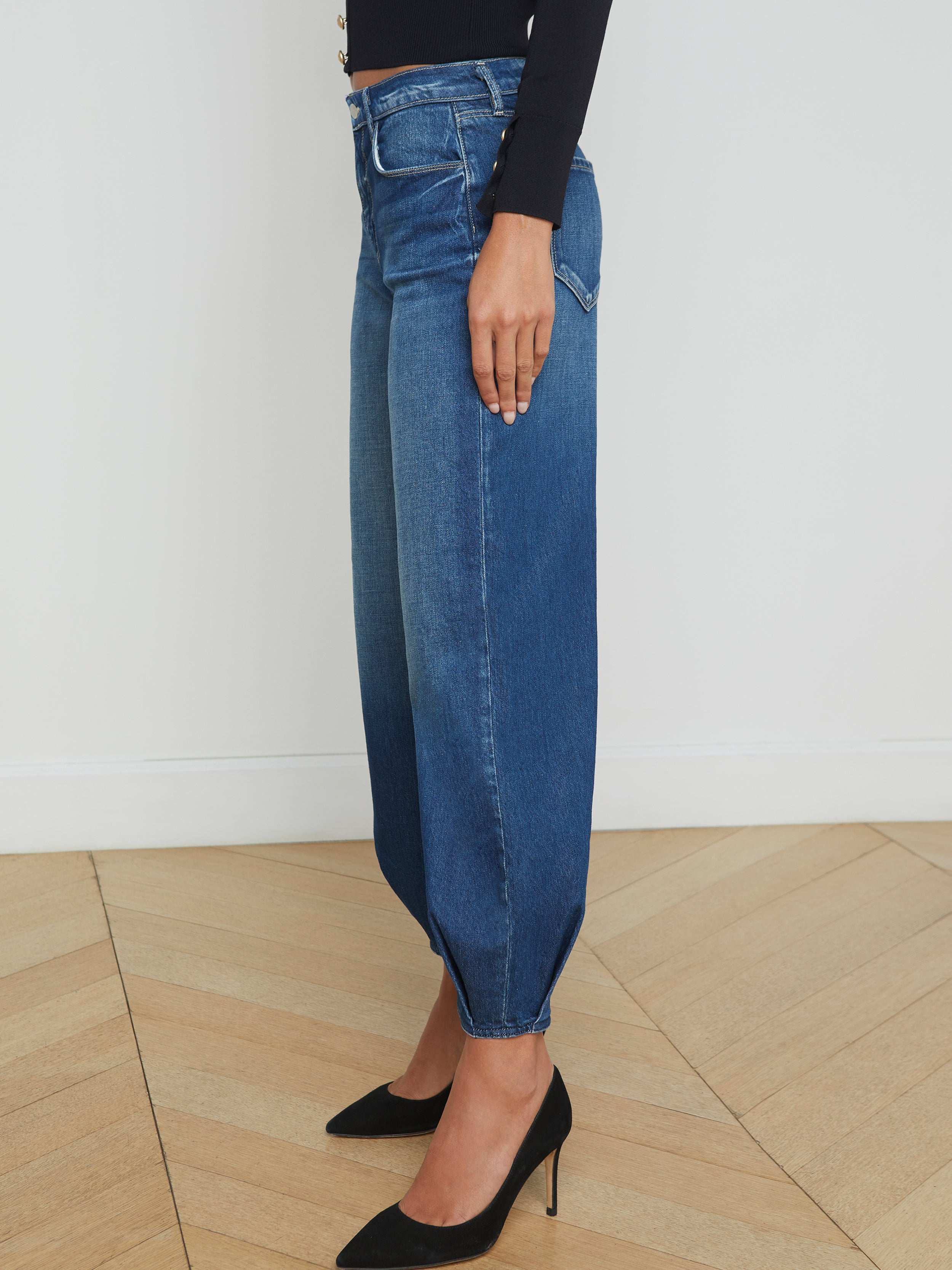 Krista Tapered Jean for Women - High Waist Slim Fit Stretch Denim Pants | Perfect for Work, Casual Outfits & Date Night