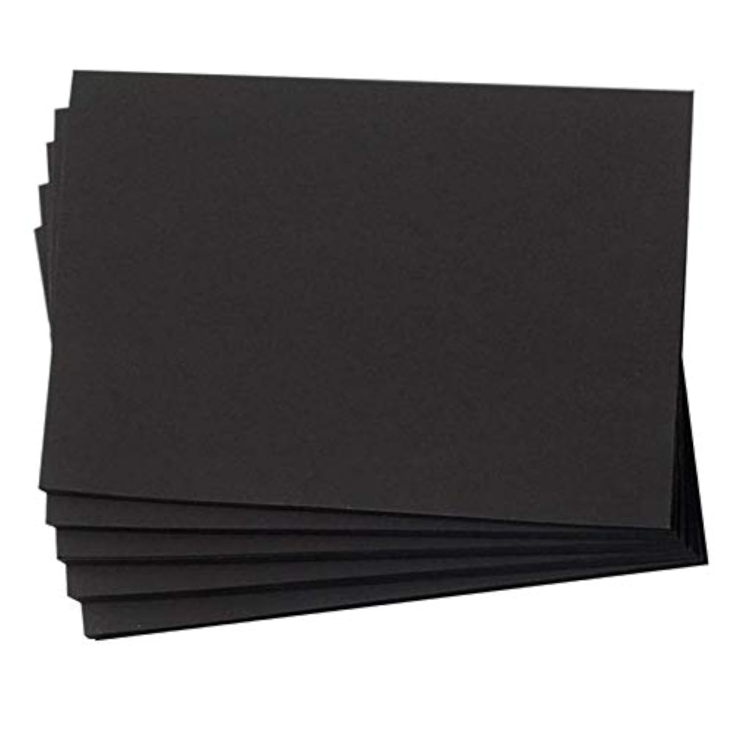 Premium 80 lb Black Cardstock Paper - 100 Pack of 4x6