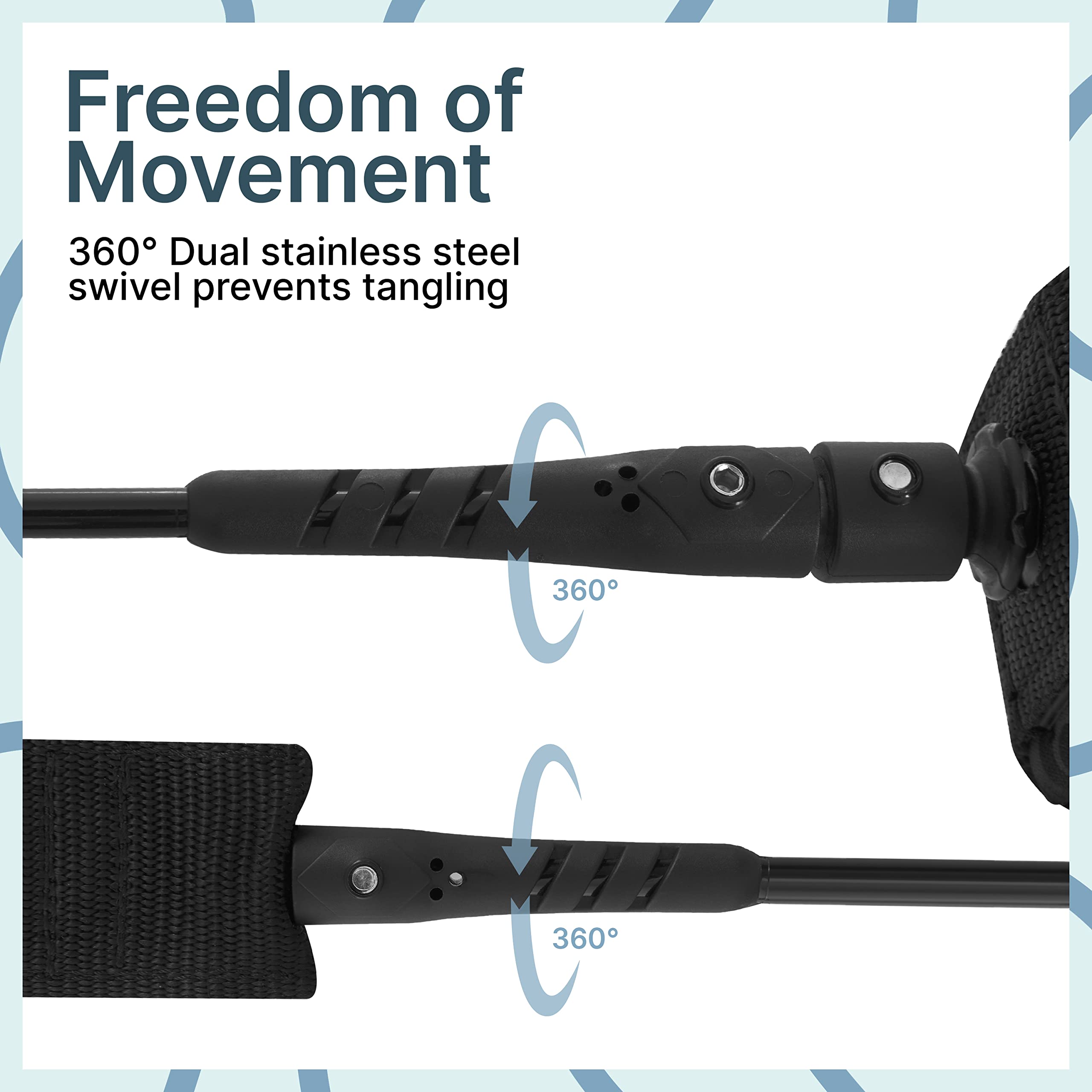 Premium BPS New Zealand 'Storm' Surfboard Leash - 7.2mm/8mm Thickness, 6ft to 10ft Length Options - Durable Straight Leg Rope for All Surfboards - Perfect for Big Waves, Professional Surfing & Water Sports