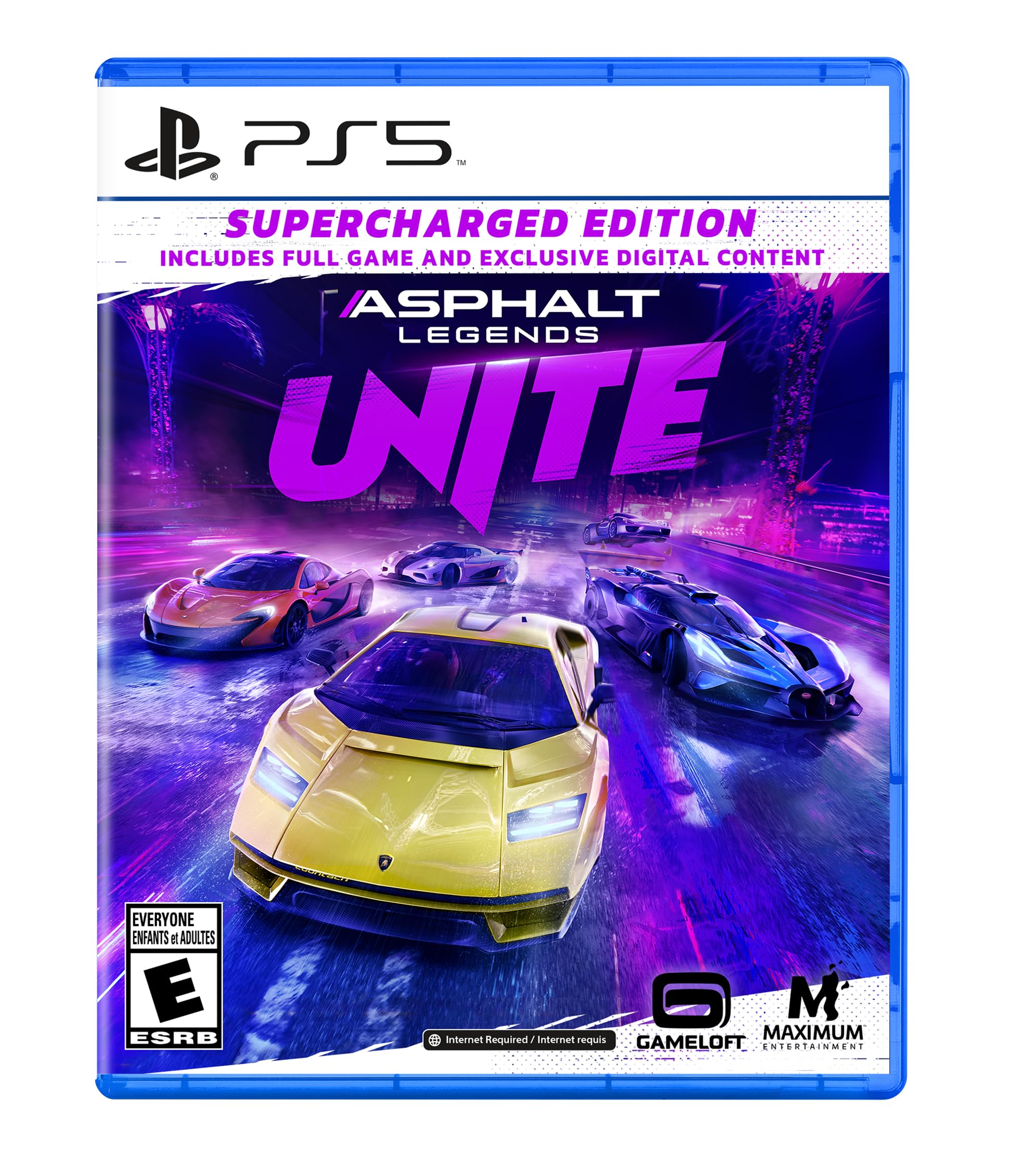 Asphalt Legends UNITE Supercharged Edition - PS5 Racing Game with High-Speed Action & Stunning Graphics - Perfect for Gaming Enthusiasts & Competitive Players