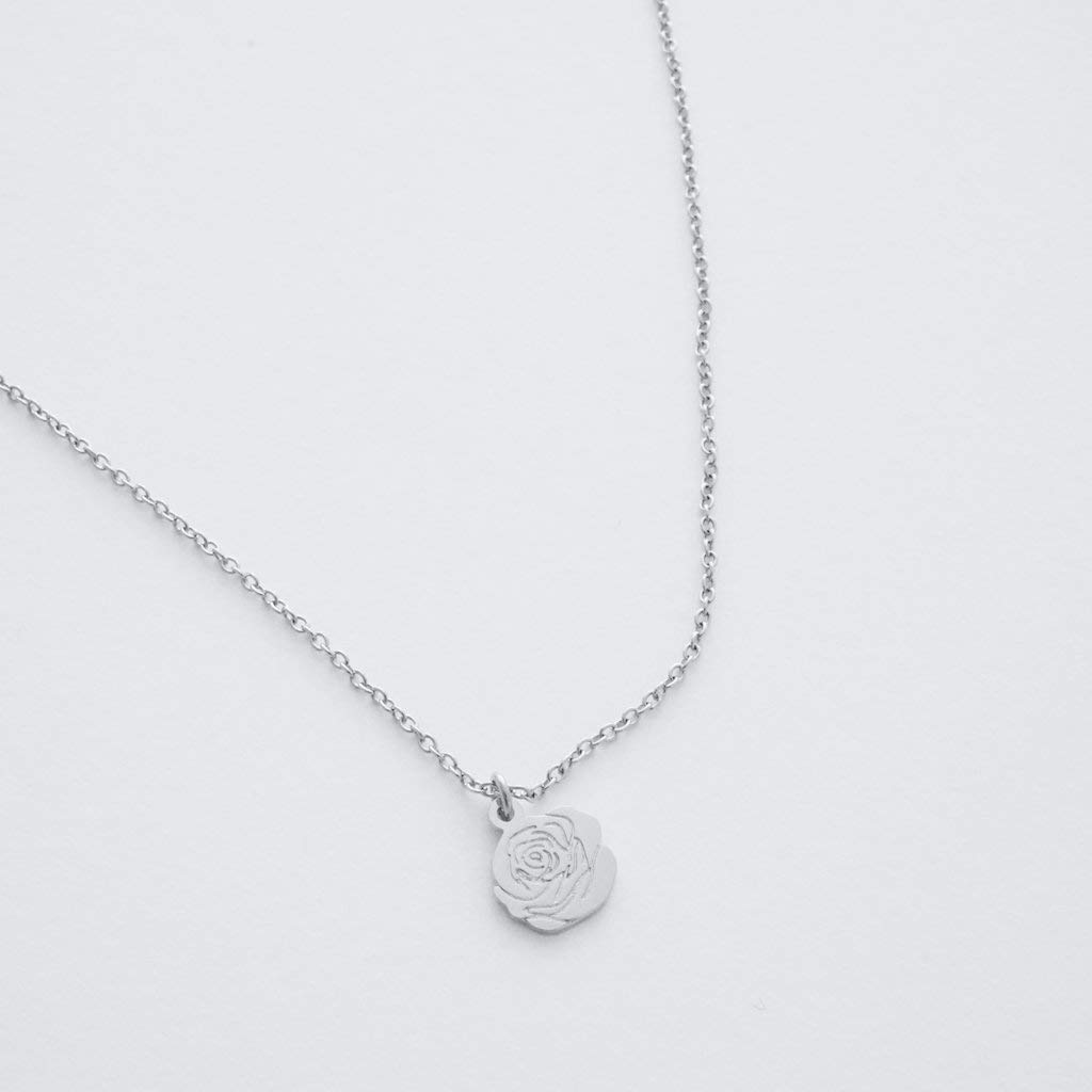 Honeycat Magic Charm Rose Necklace - 18K Gold, Rose Gold & Sterling Silver | Minimalist Delicate Jewelry for Women | Perfect Gift for Valentine's Day, Anniversary & Special Occasions