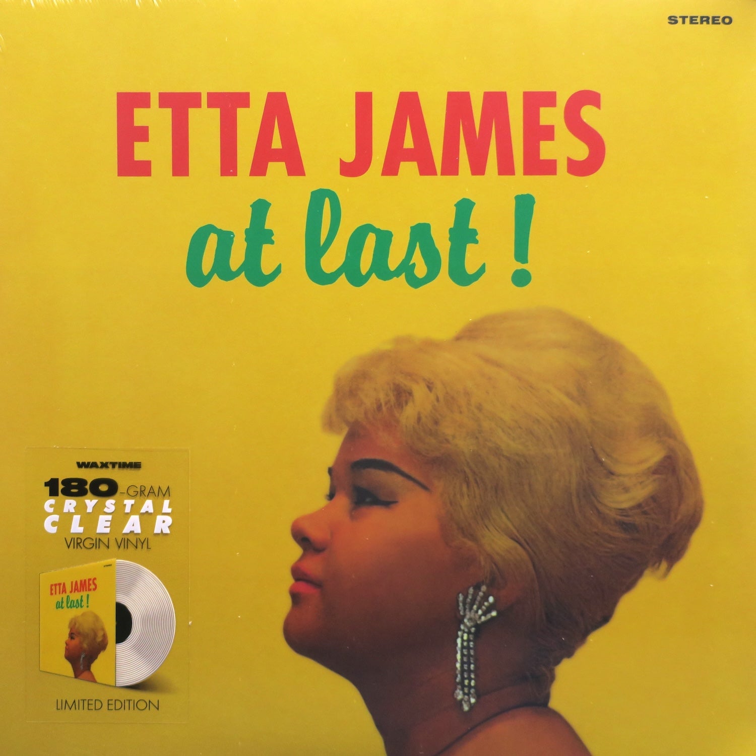 ETTA JAMES 'At Last!' 180g Clear Vinyl LP Record - Premium Audiophile Edition for Vintage Music Lovers & Collectors - Perfect for Home Listening, Gift Giving & Vinyl Collections