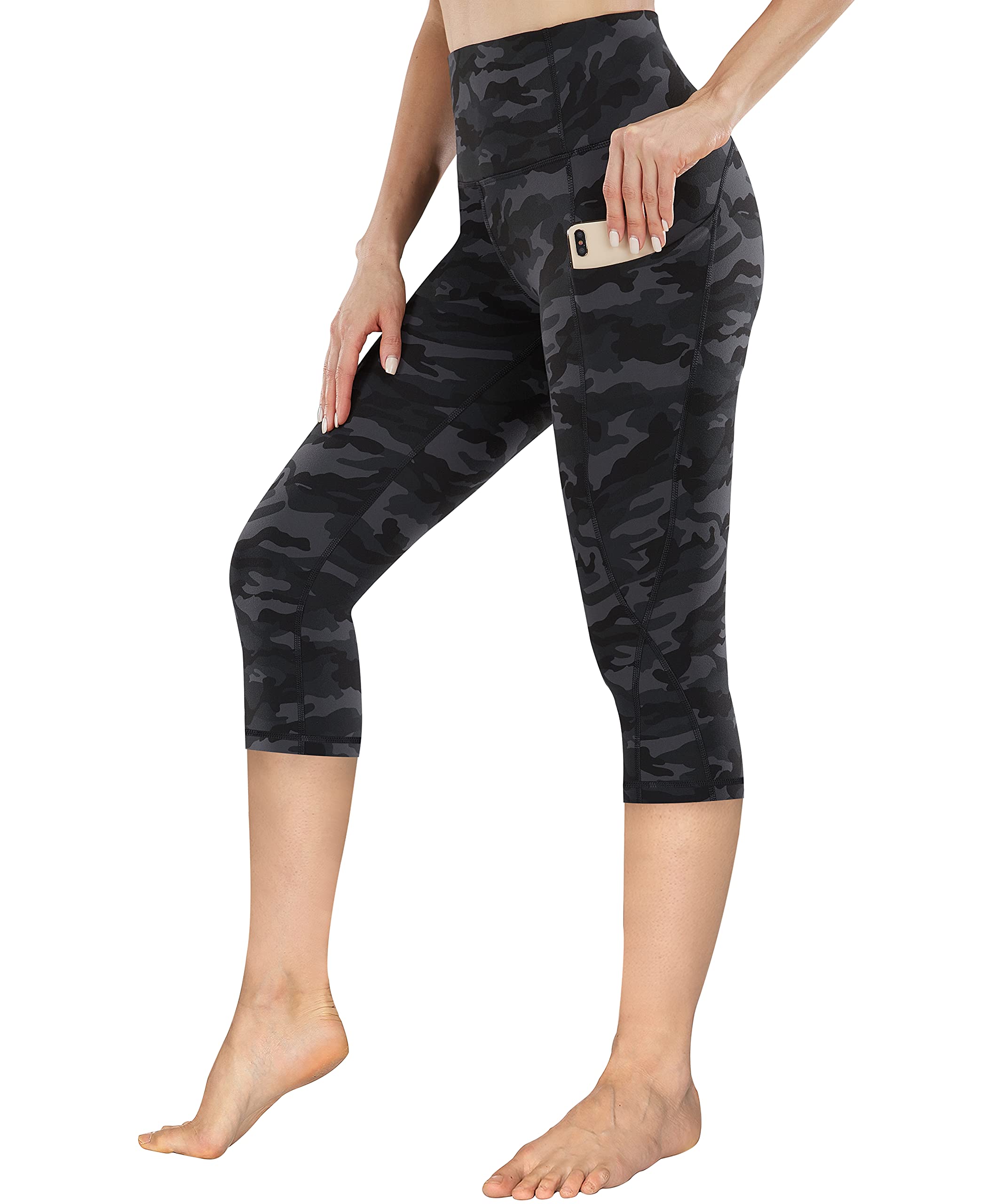 PHISOCKAT High Waist Yoga Pants for Women with Pockets - Tummy Control Workout Leggings - Perfect for Gym, Running & Daily Wear
