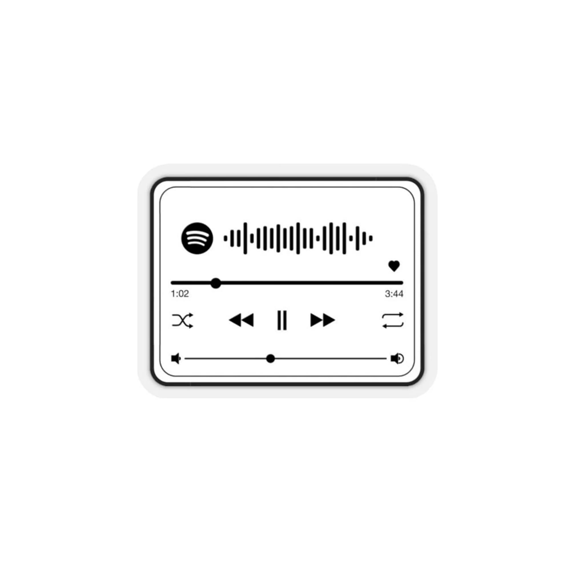 Custom Spotify Code Sticker - Personalized Music Playlist Gift for Valentine's Day, Friendship & Special Occasions | Unique Song Sticker for Playlist Sharing & Romantic Surprises