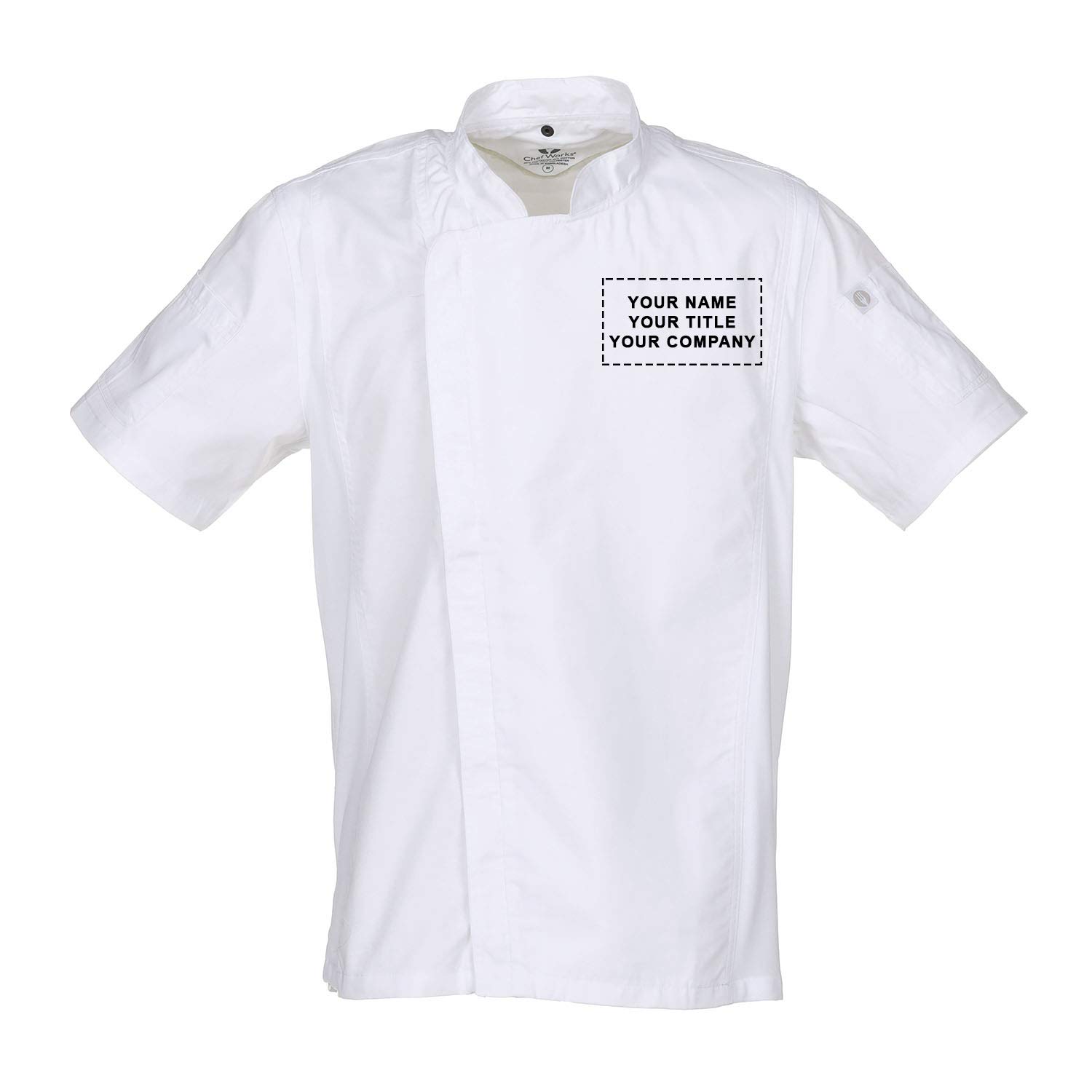 Chef Works Custom Personalized Men's Springfield Chef Coat - Professional Kitchen Apparel for Chefs & Culinary Staff