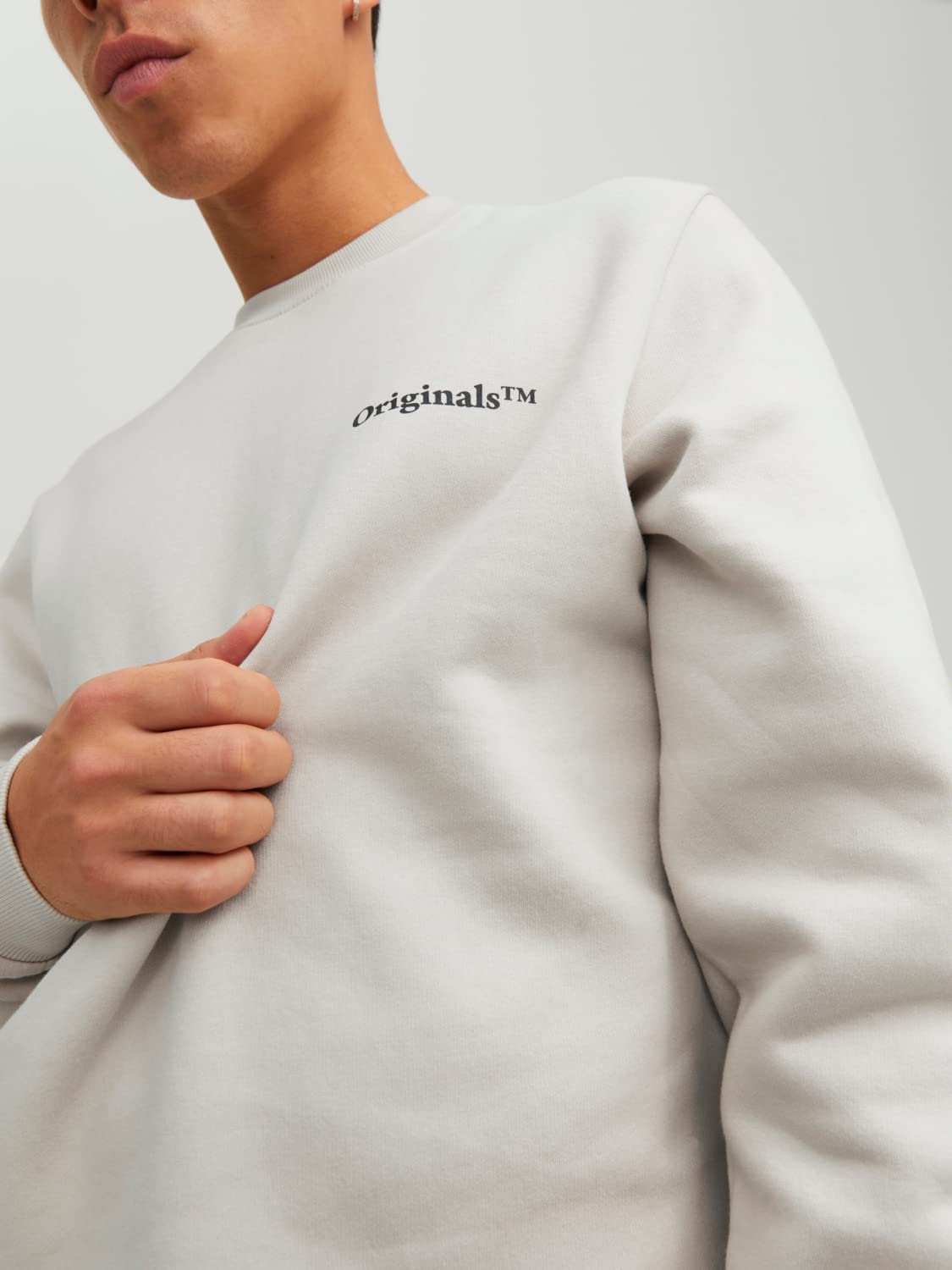 JACK & JONES Men's Jorearth Sweatshirt - Soft Cotton Crew Neck Pullover for Casual Wear | Perfect for Everyday Outfits, Lounge Wear & Street Style Fashion