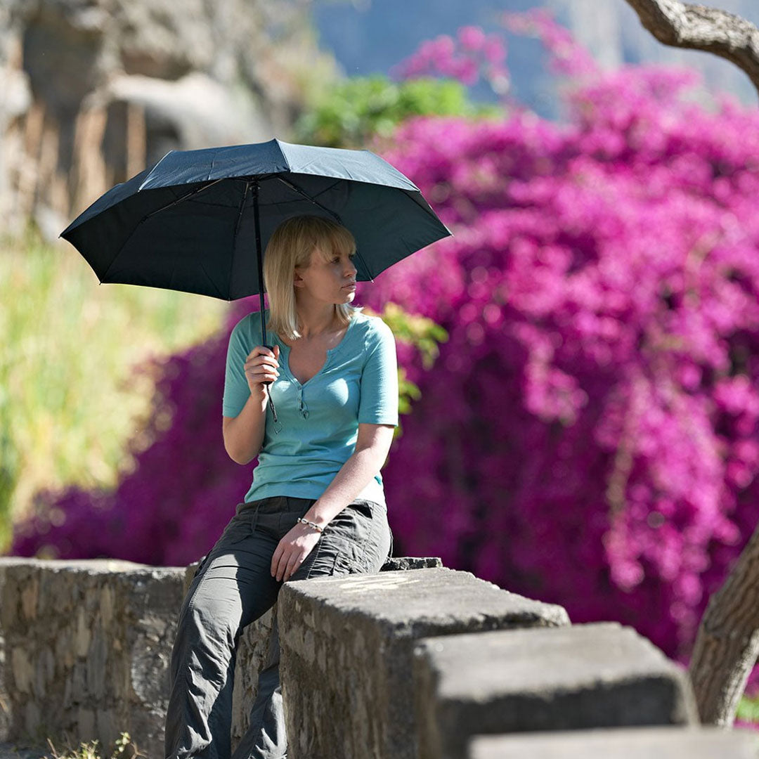 Lifeventure Small Trek Umbrella - Compact & Lightweight Travel Umbrella for Hiking, Camping & Outdoor Adventures - Perfect for Backpacking, Travel & Daily Commute