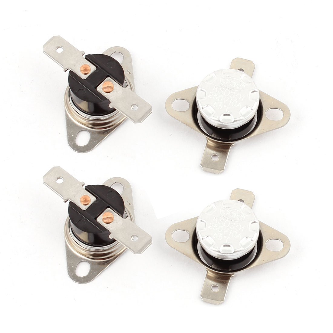 4PCS KSD301 65°C/149°F NC Thermostat Temperature Control Switch - Thermal Protection for Water Heaters, Coffee Makers & Home Appliances