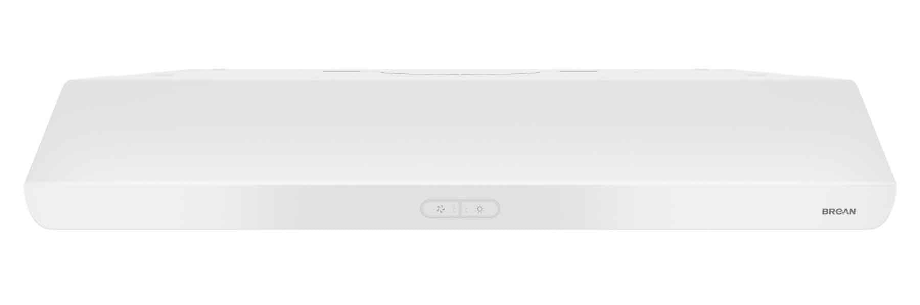 Broan 30-Inch White Under Cabinet Range Hood - 375 Max CFM, Quiet Ventilation for Kitchen, Perfect for Small to Medium Spaces (Model BKDD130WW) | Ideal for Apartments, Condos & Home Kitchens