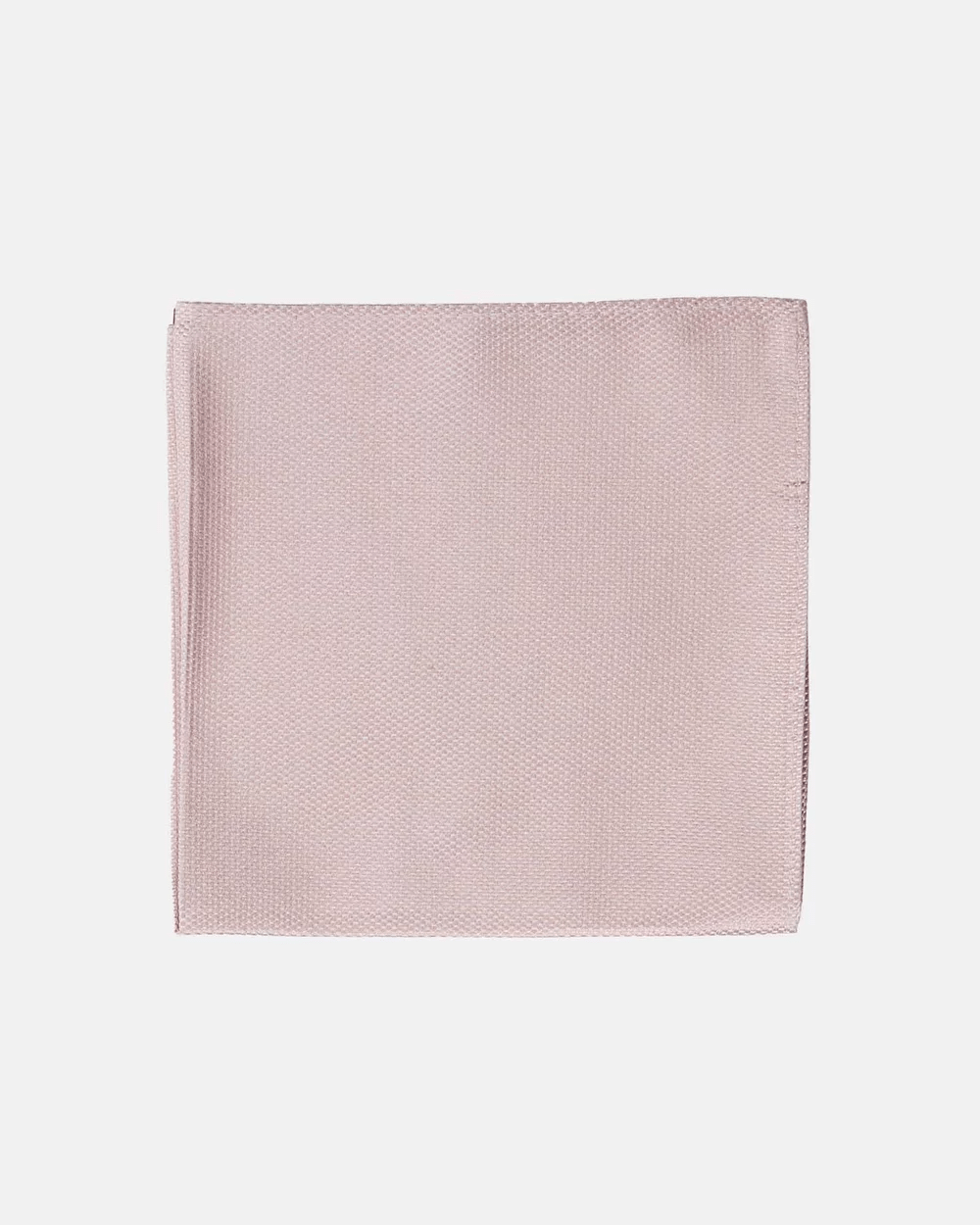 ABELARD Men's Pocket Square - Classic Plain Pink Silk Handkerchief for Suits & Formal Events