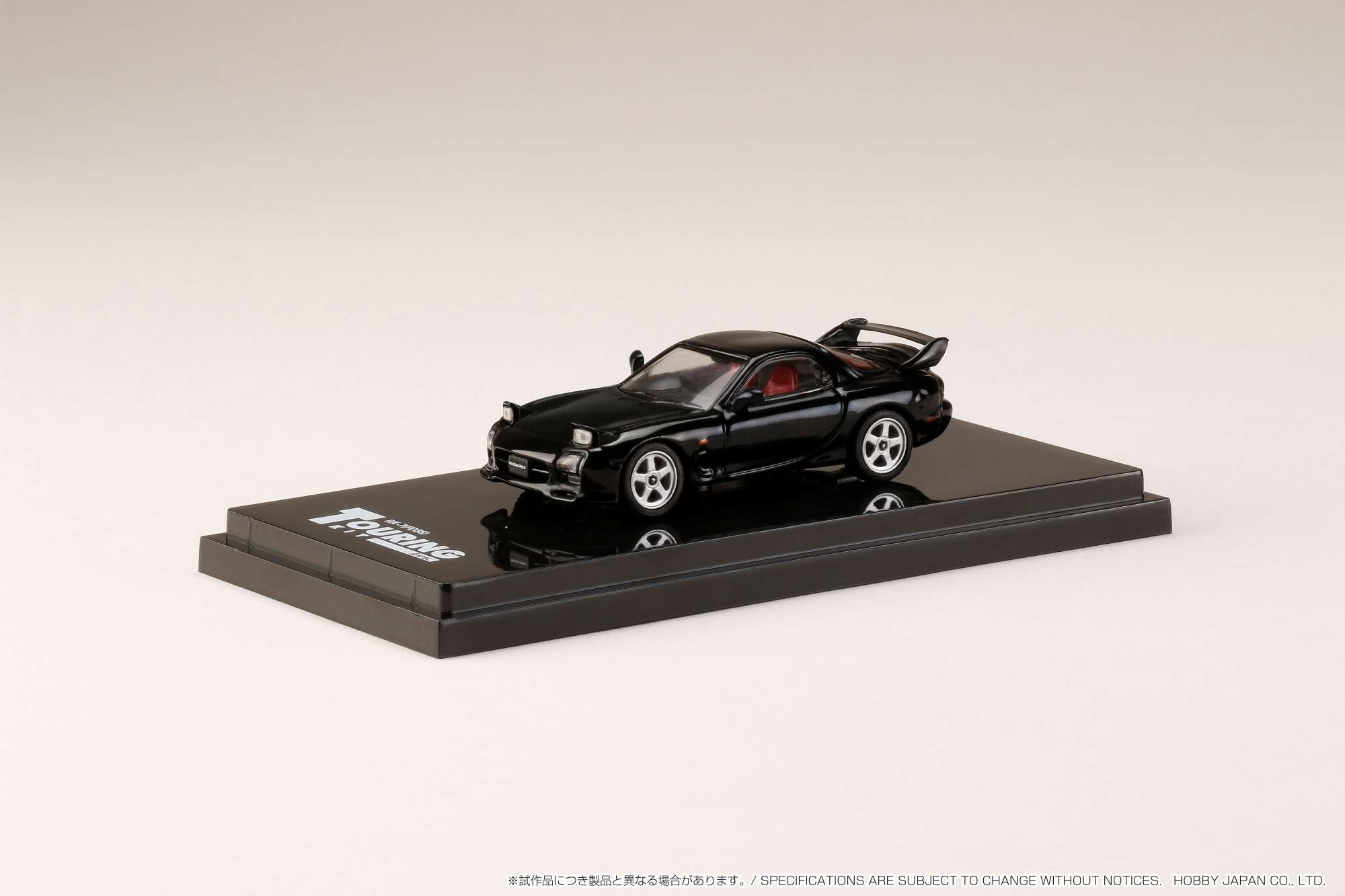 1:64 Scale Mazda RX-7 Efini FD3S A-Spec Custom Diecast Model Car - Brilliant Black - Collectible Japanese Sports Car for Display & Racing Enthusiasts - Perfect for Showcases, Office Decor & RC Tracks