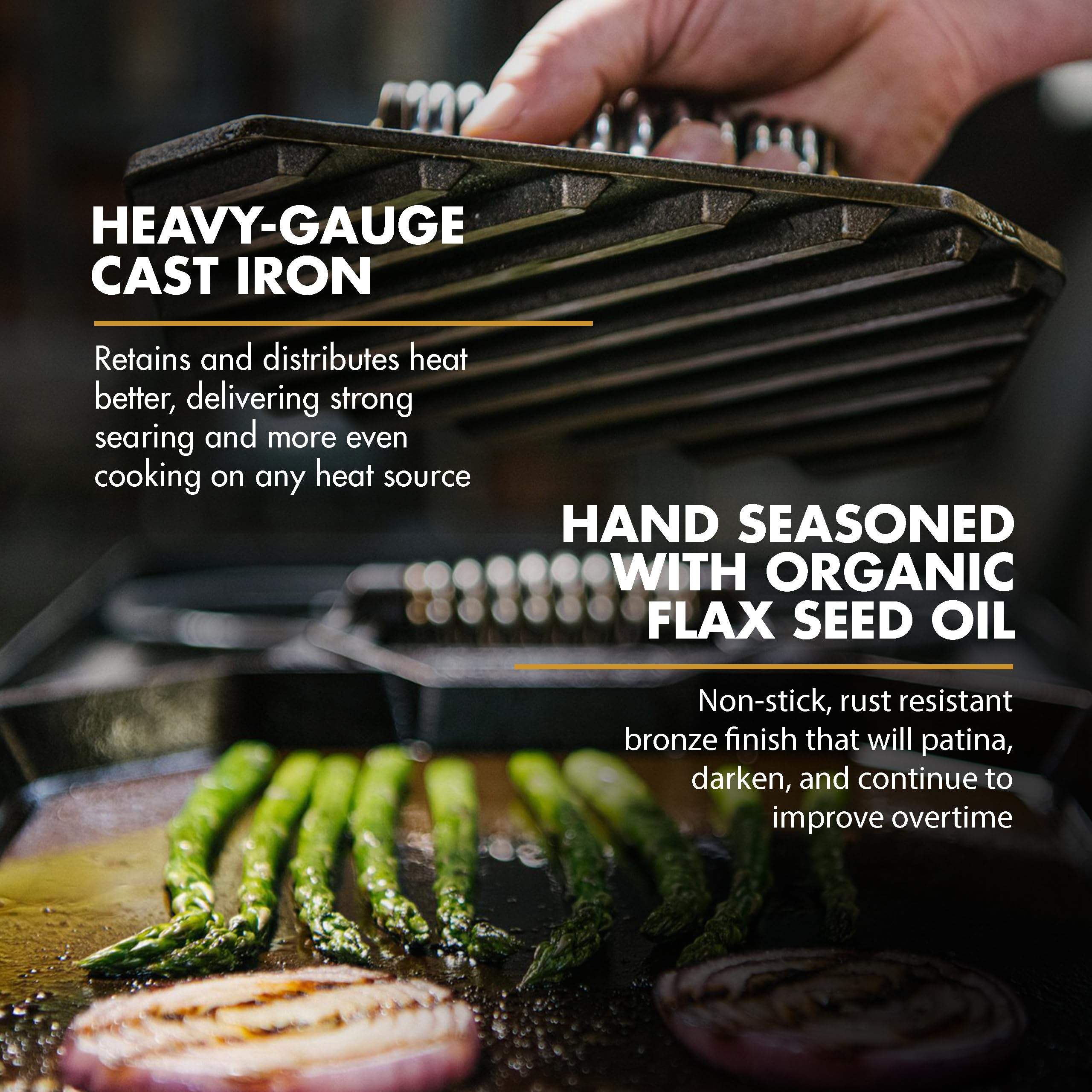 Premium FINEX 8-Inch Cast Iron Grill Press - Heavy Duty Weight for Perfect Panini, Burgers & Steaks | Ideal for Indoor/Outdoor Cooking, Camping & BBQ Parties