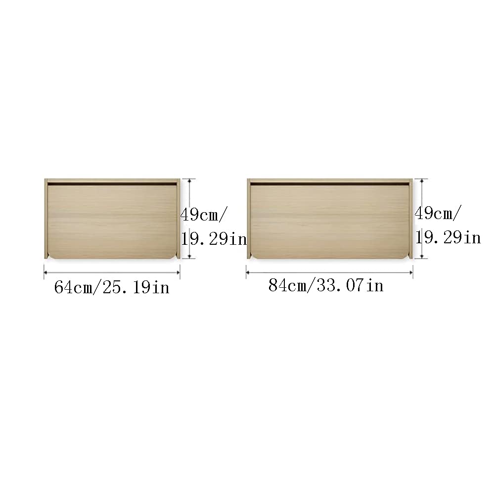 Space-Saving Wall-Mounted Floating Desk - Multifunctional Foldable Computer Desk with 60KG Capacity for Home Office, Living Room & Bedroom | Perfect for Small Spaces, Dorm Rooms & Workstations