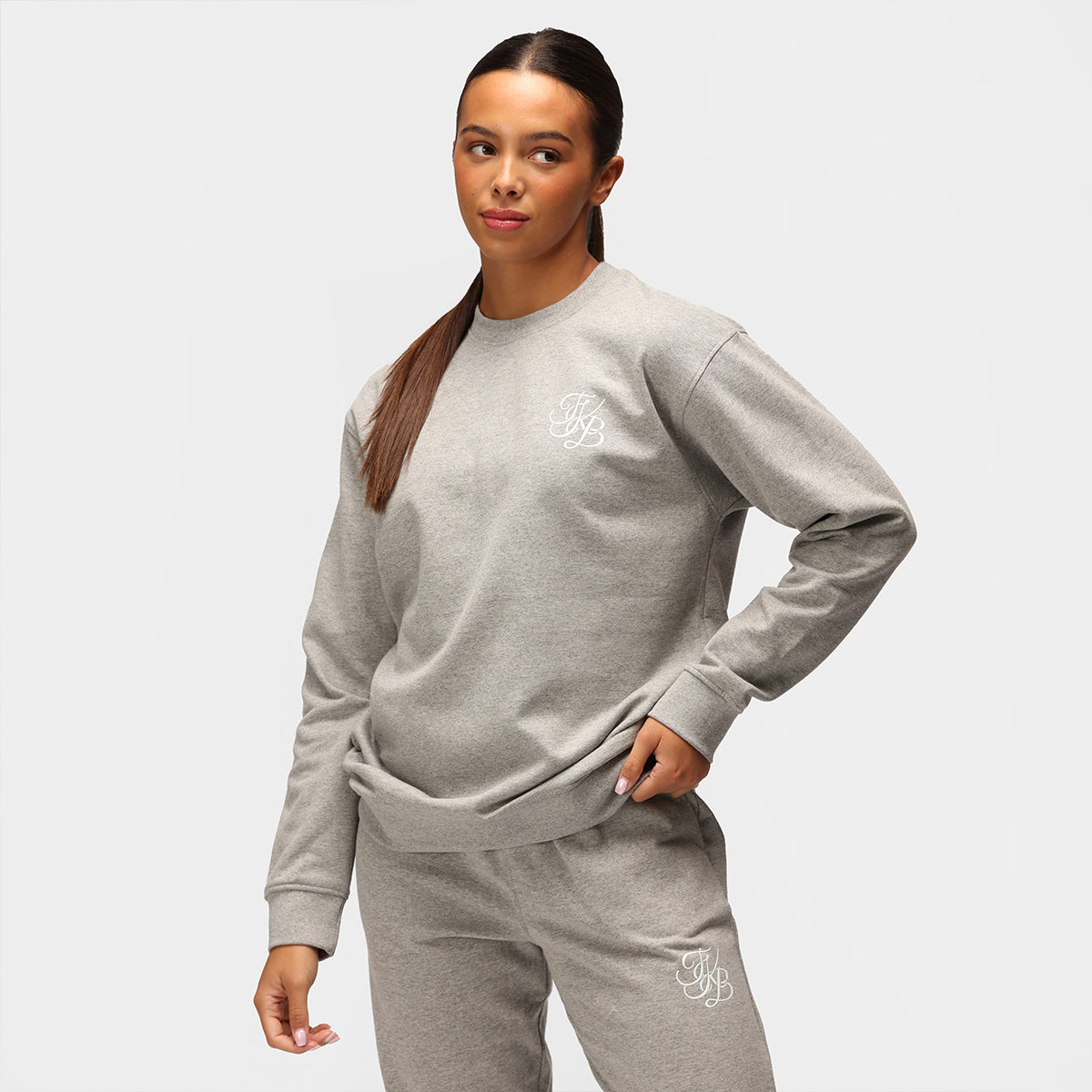 TKB Grey Unisex Sweatshirt - Soft Cotton Pullover Hoodie for Men & Women | Casual Streetwear, Loungewear, Gym & Outdoor Activities
