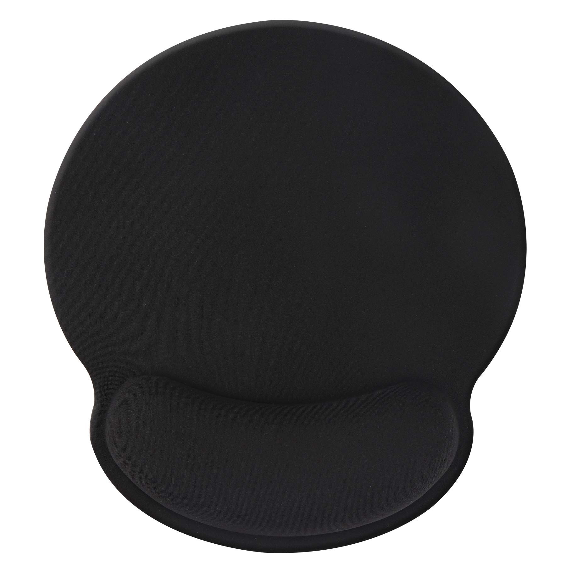 Hosimoln Memory Foam Wrist Rest Mouse Pad with Ergonomic Support - Anti-Slip Rubber Base for Office Work & Gaming (25x23cm, Black) | Perfect for Long Computer Sessions & Wrist Pain Relief