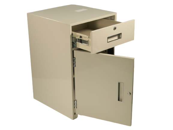 Fenco F 603 Lowboy Pedestal Unit with Locking Box Drawer - Heavy Duty Tool Storage Cabinet for Garage, Workshop & Industrial Use