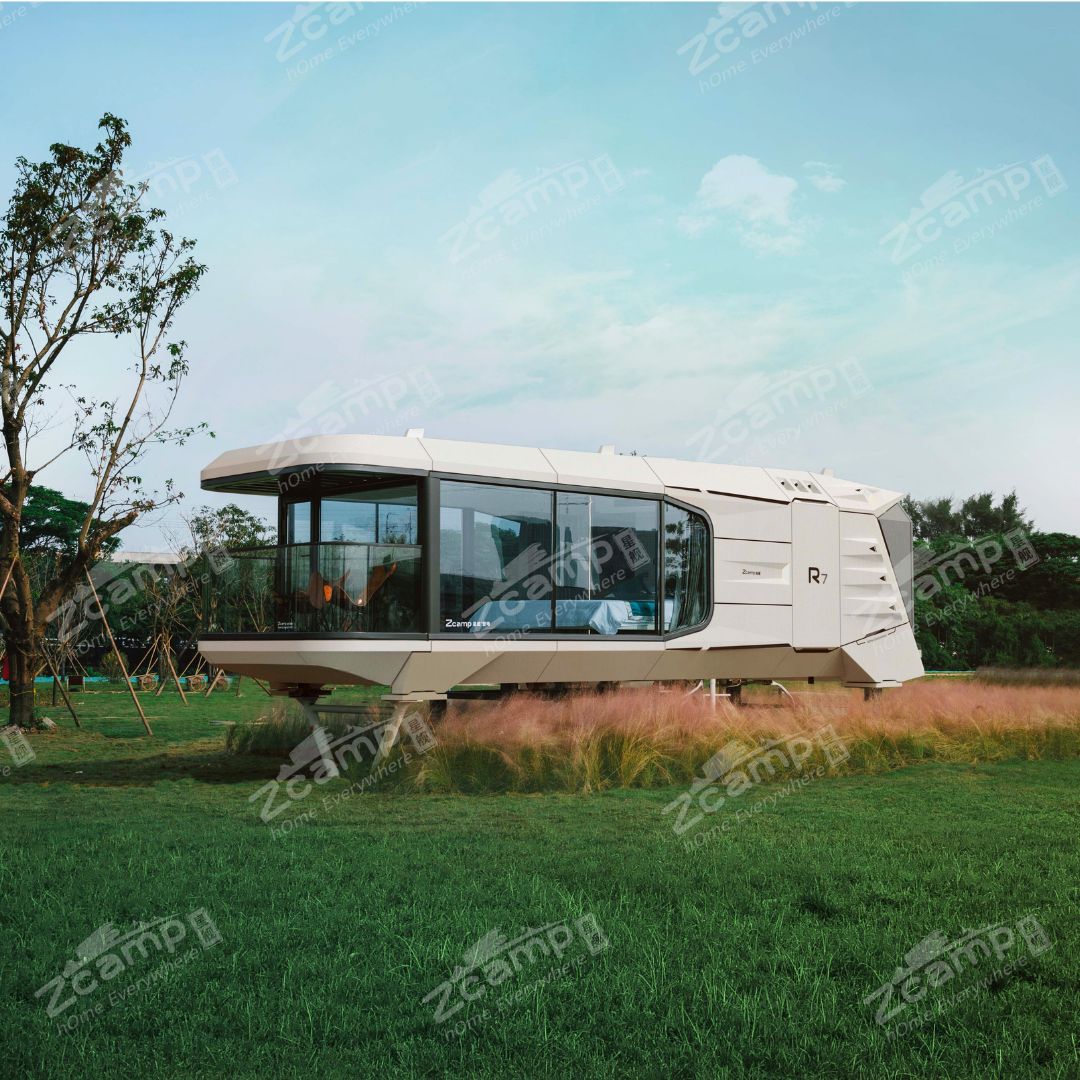 Zcamp R7 Prefabricated Modular Tiny House - Modern, Portable & Eco-Friendly Living Solution for Backyard, Vacation & Off-Grid Homes