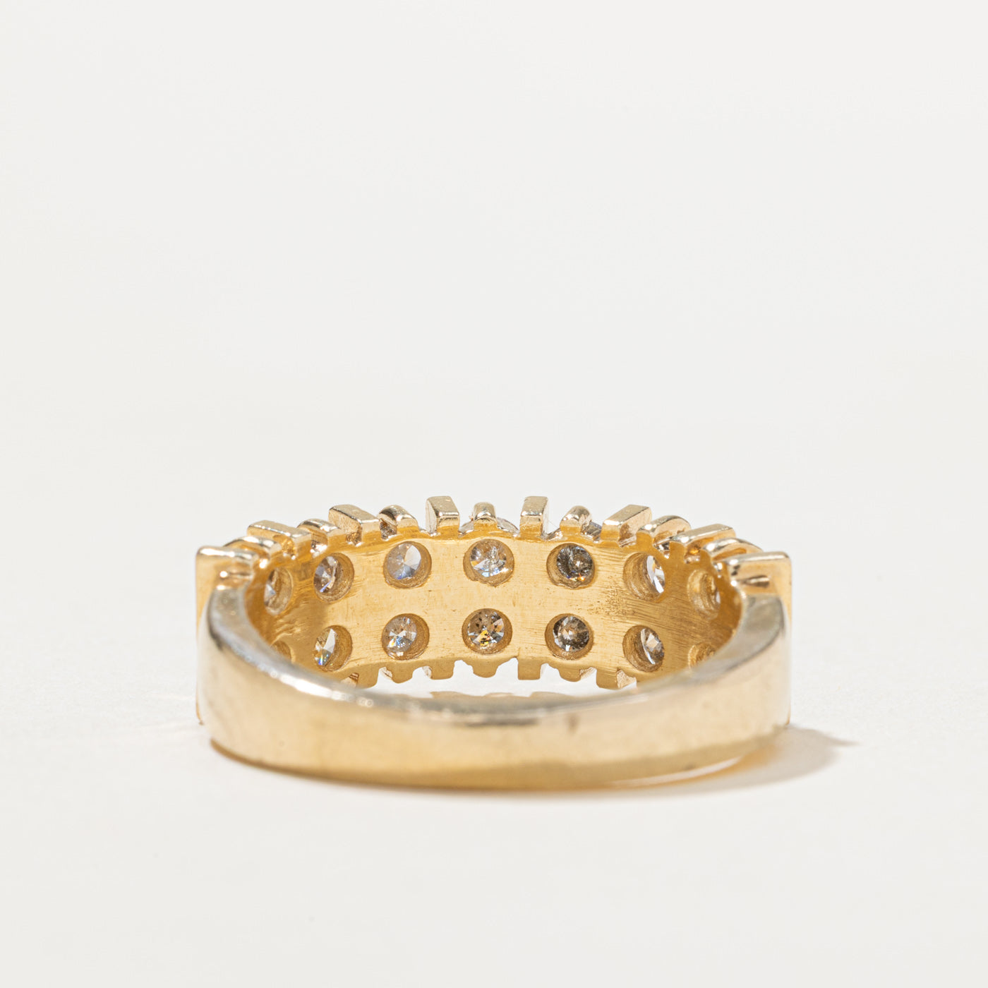 0.84ctw Multi Column Diamond Ring - Size 6.25 | Elegant Wedding Band, Anniversary Gift & Everyday Luxury Jewelry for Women