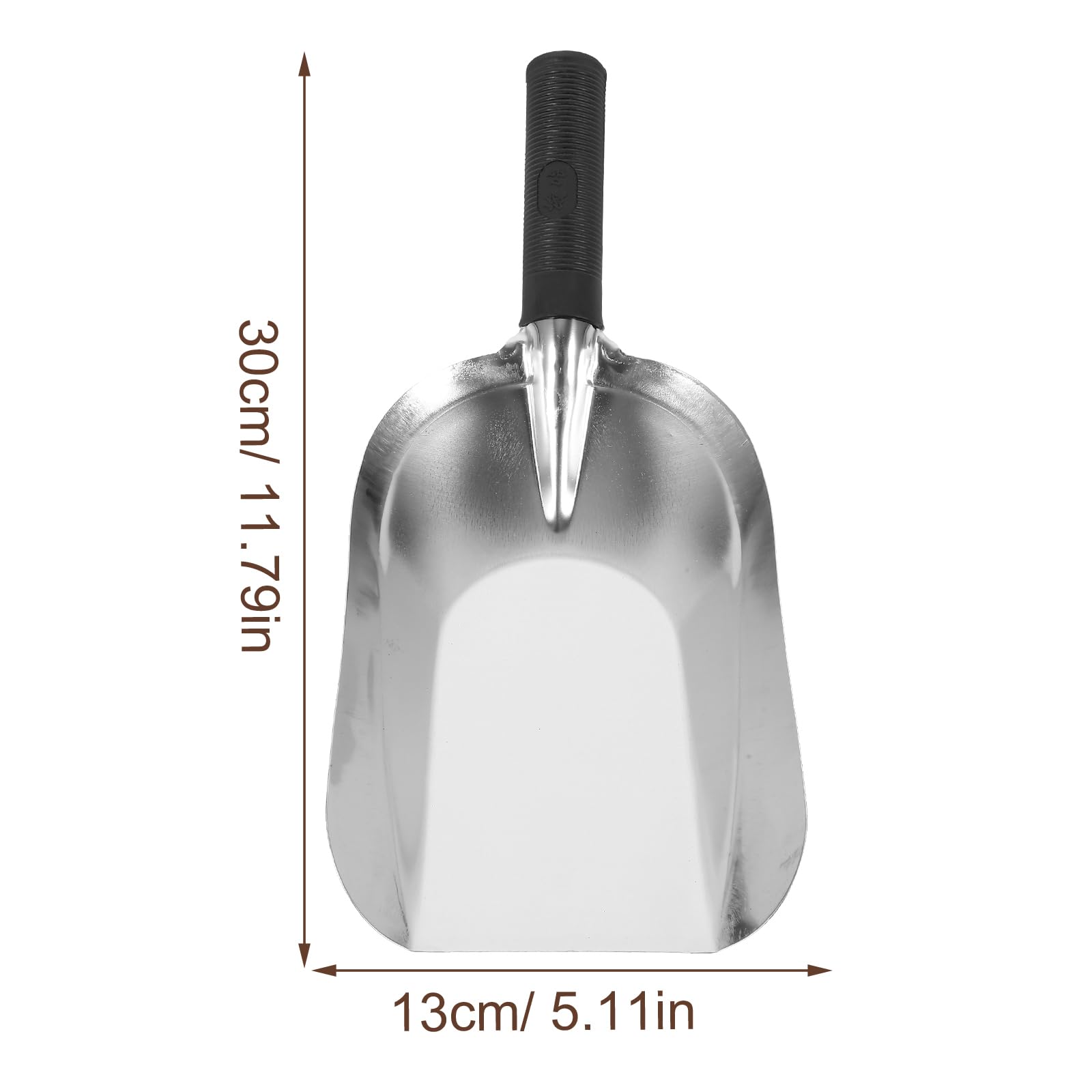 Kisangel 201 Stainless Steel Square Hand Shovel - Small Gardening Trowel for Planting, Digging & Weeding - Durable Garden Hand Tool for Outdoor, Yard, Farm & Rural Use