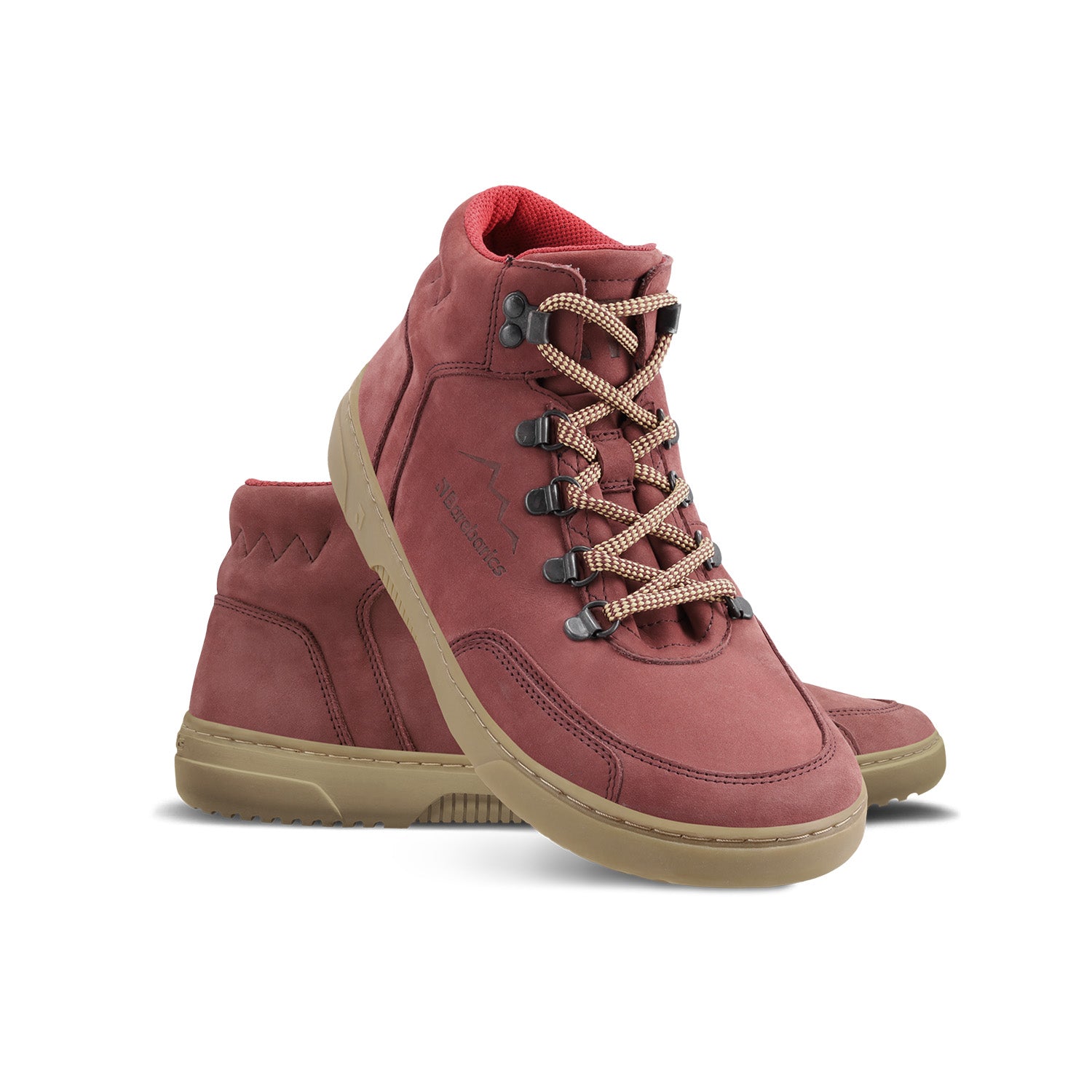 Barefoot Sneakers for Men & Women - Barebarics Element Clay Red Minimalist Shoes | Lightweight, Flexible & Comfortable for Running, Walking & Gym Workouts