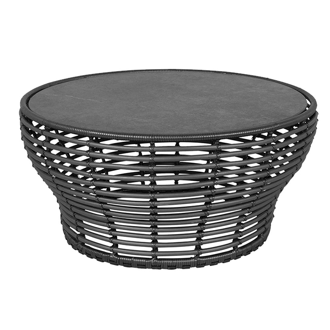 Outdoor Wicker Coffee Table - Large Rattan Patio Furniture for Garden, Porch, Poolside & Backyard Relaxation
