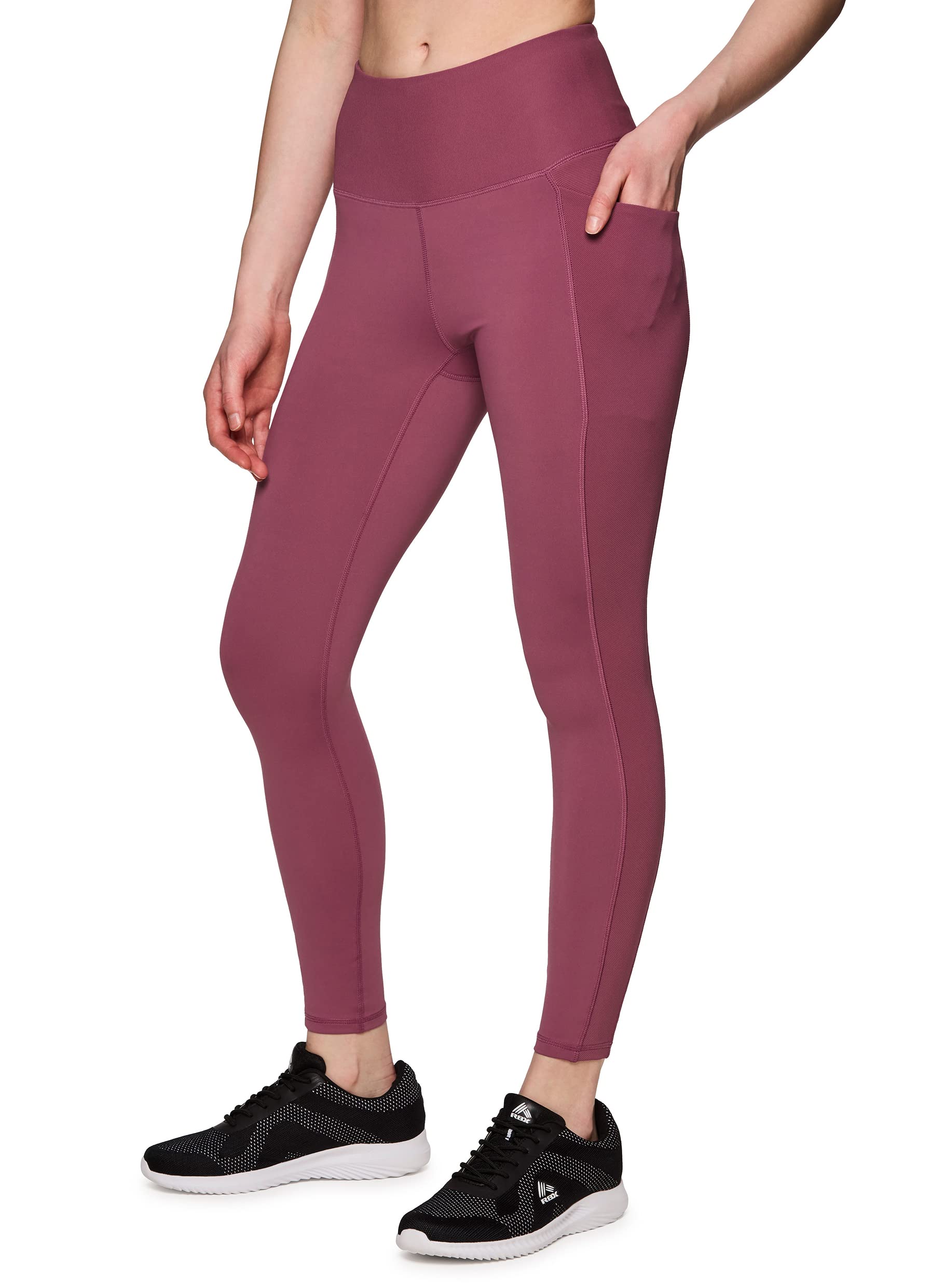 RBX Active High Waisted Yoga Pants for Women - Squat Proof Workout Leggings with Pockets | Gym, Running, Yoga & Everyday Wear